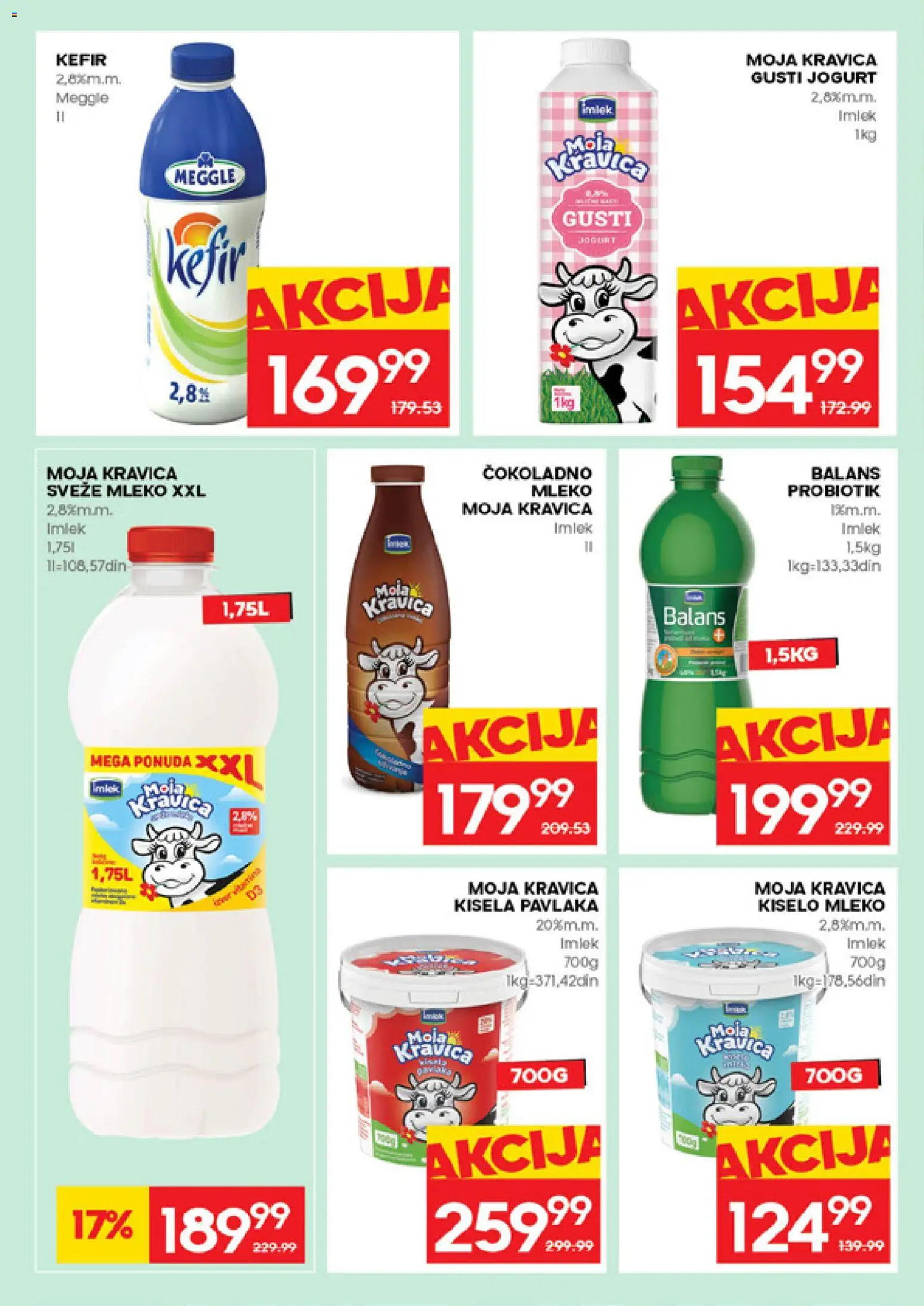 Roda katalog - važi od 26.03.2026 | Strana: 10 | Proizvode: Kisela pavlaka, Kiselo mleko, Mleko, Jogurt