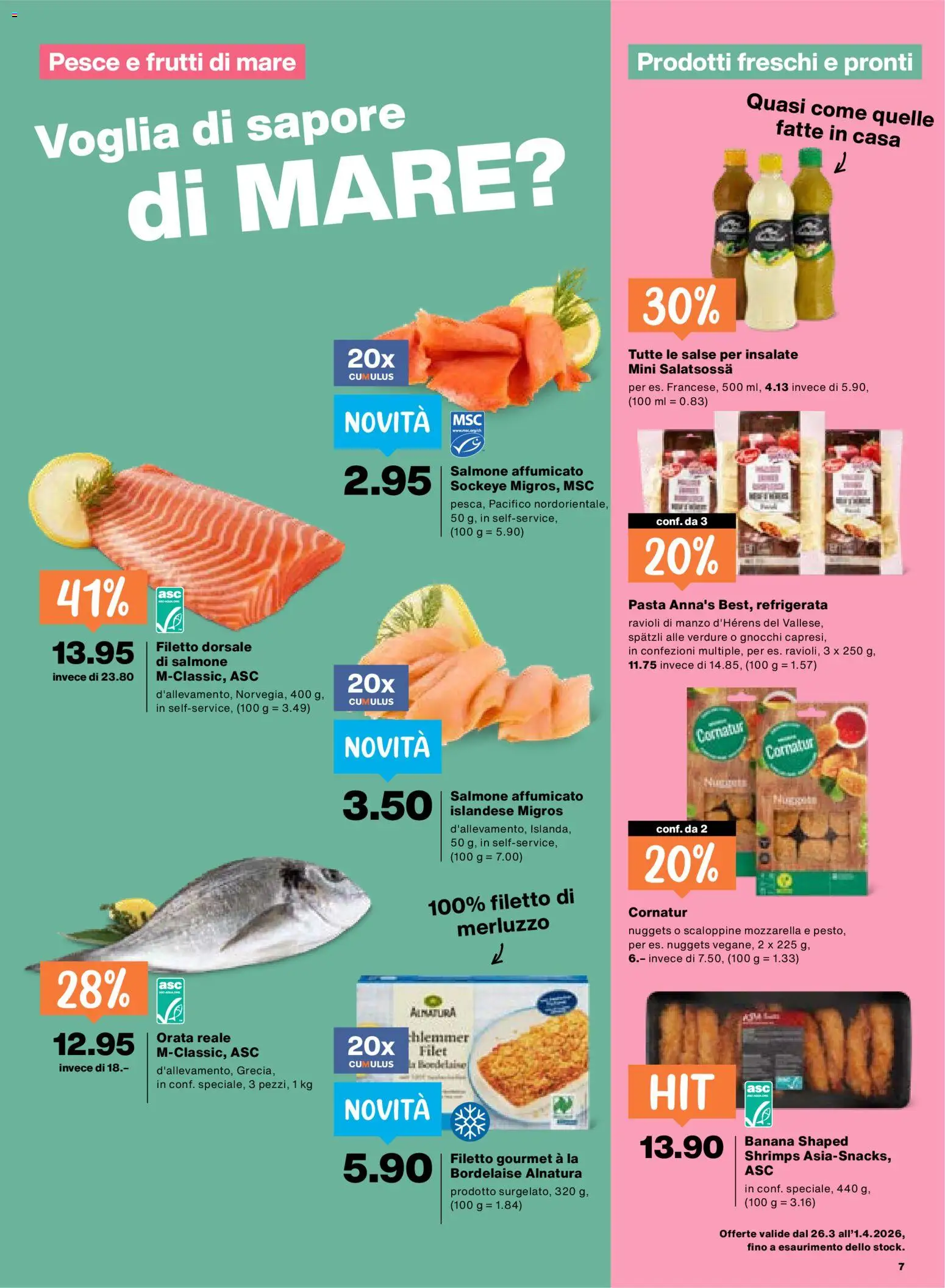 Migros aktionen IT – gültig ab 26.03.2026 | Seite: 7 | Produkte: Pasta