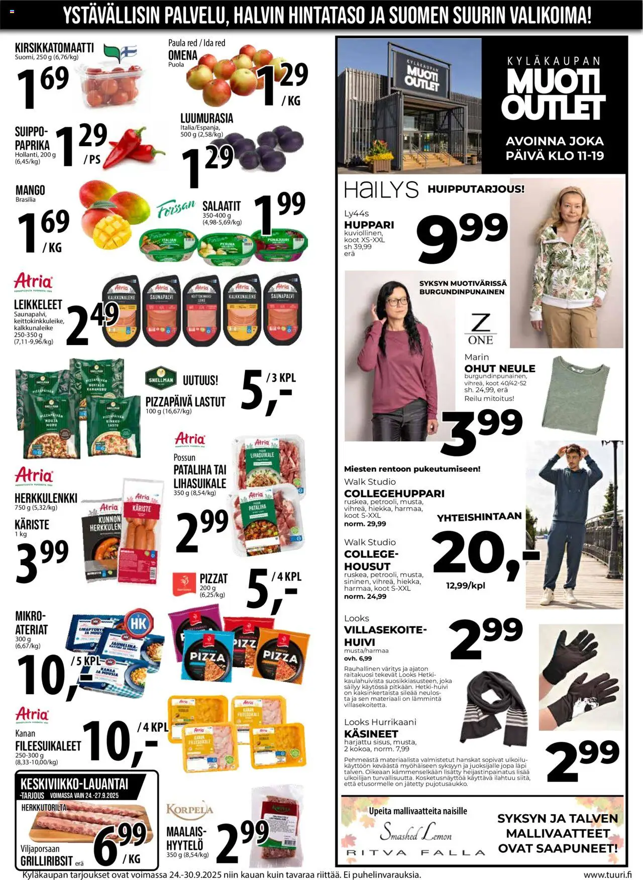 Tuuri tarjoukset – voimassa 24.09.2025 alkaen | Sivu: 7 | Tuotteet: Mango, Housut, Huivi, Neule