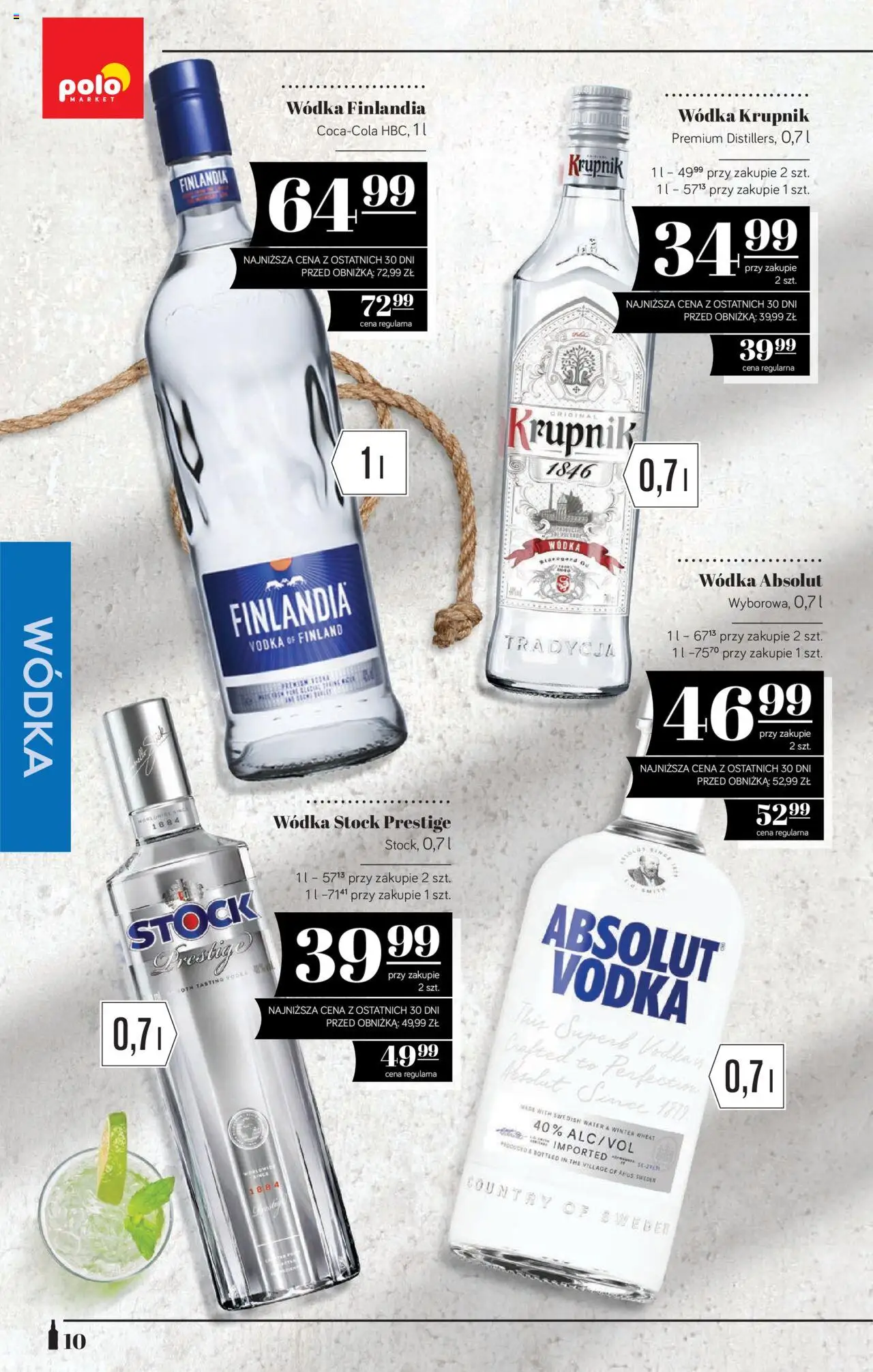 POLOmarket Katalog - Alkoholi od 22.08.2025 | Strona: 10 | Produkty: Wódka Absolut, Wódka Stock, Vodka, Wódka