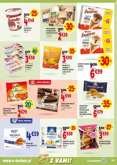 E.leclerc katalog akcije – veljaven od 01.10.2025 | Stran: 19 | Izdelki: Kolač, Pekarna, Ananas, Sladoled