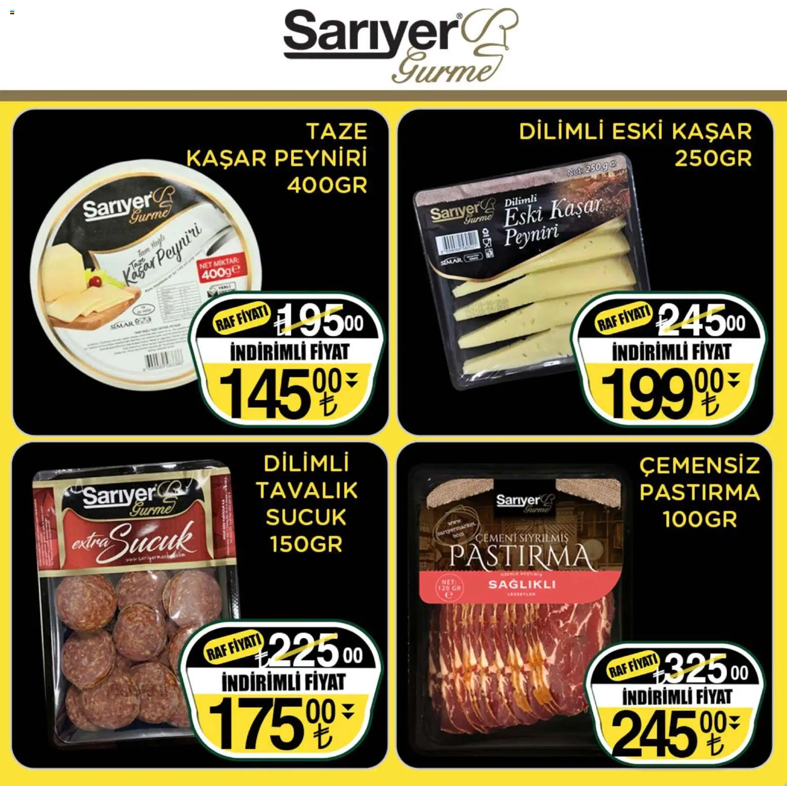 Sarıyer Katalog - 13.03.2026 tarihinden itibaren geçerlidir | Sayfa: 4 | Ürünler: Raf, Sucuk