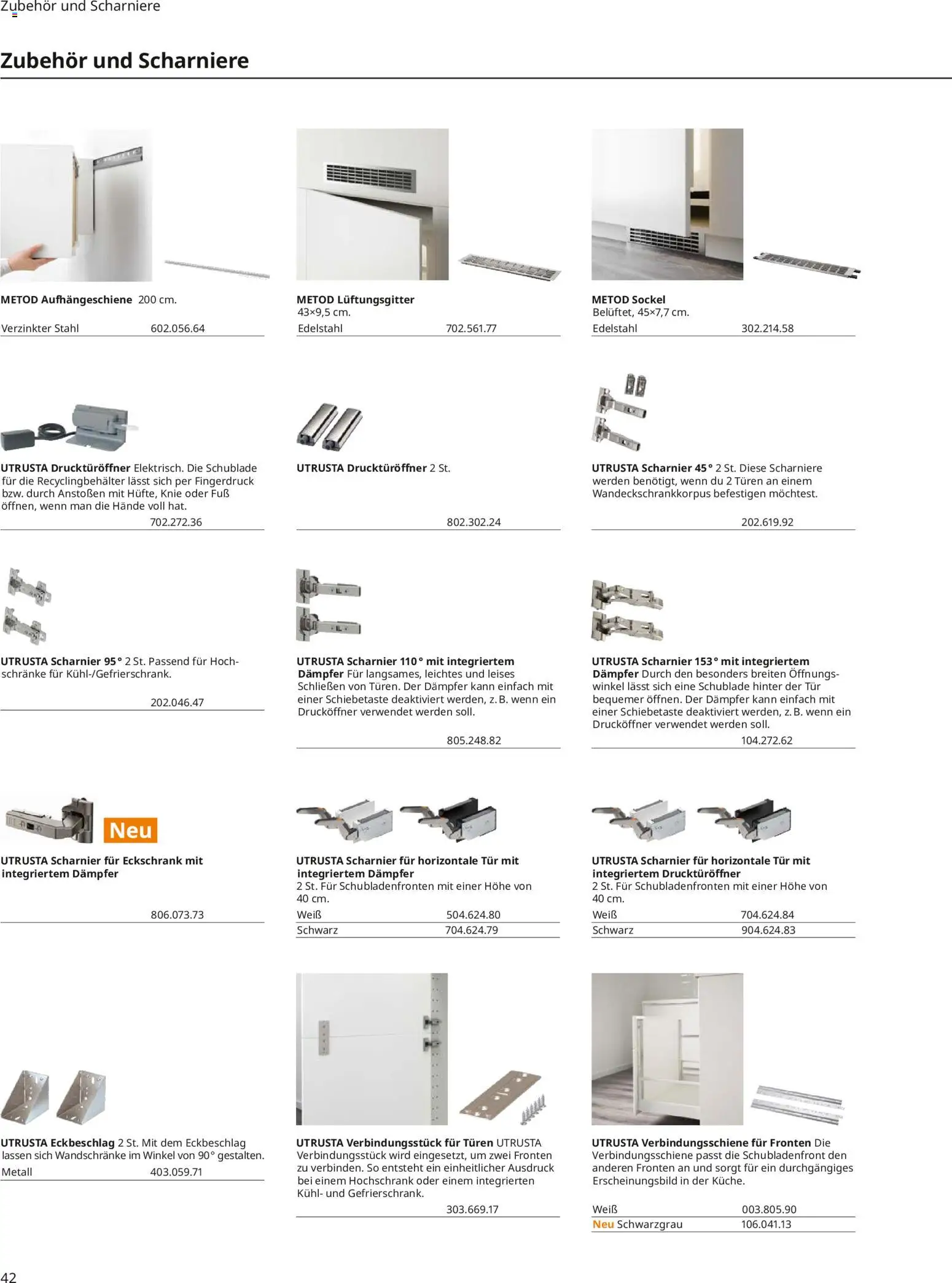 Ikea Küchen – gültig ab 30.09.2025 | Seite: 42 | Produkte: Tür, Hochschrank