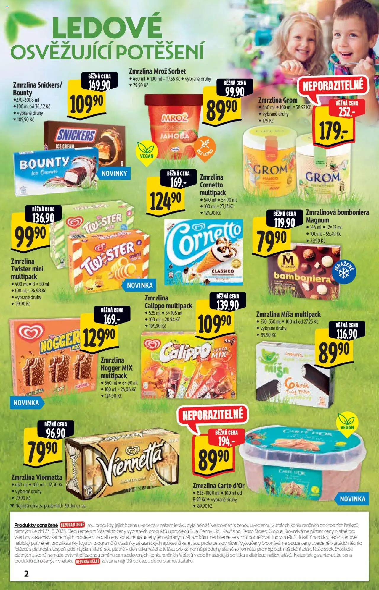 Albert katalog - Hypermarket od 02.07.2025 | Strana: 2 | Produkty: Vegan, Viennetta, Carte d'or, Sorbet
