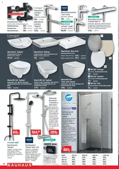 Bauhaus Prospekt 	 ab 04.10.2025 gültig | Seite: 36 | Produkte: Lautsprecher, Armatur, Waschtisch, Wasser