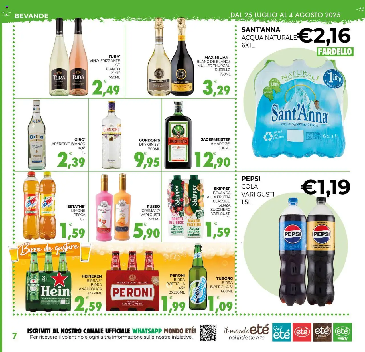 Volantino Eté del 25.07.2025 | Pagina: 7 | Prodotti: Crema, Fragole, Pesca, Amaro