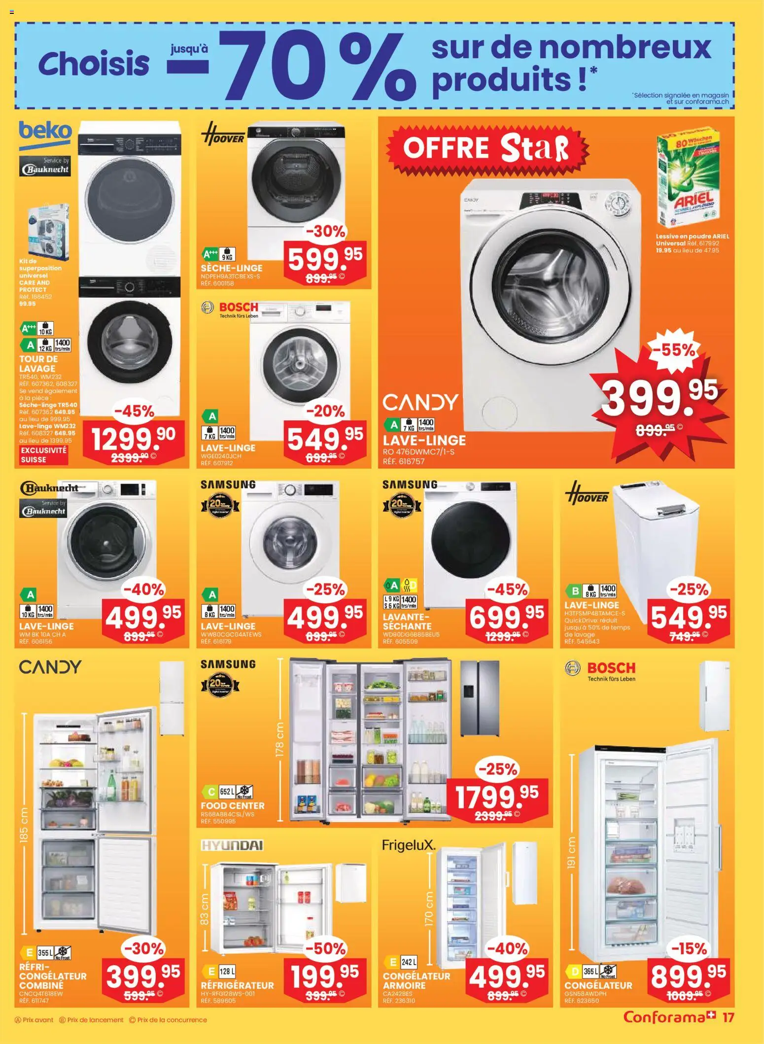 Conforama Aktionen FR – gültig ab 07.01.2026 | Seite: 17 | Produkte: Samsung, Bosch