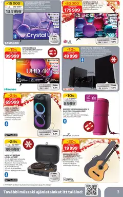 Auchan - Elektronikai ajánlataink - amely érvényes a következő dátumtól: 27.11.2025 | Oldal: 3 | Termékek: Rádió, Fejhallgató, USB, Samsung