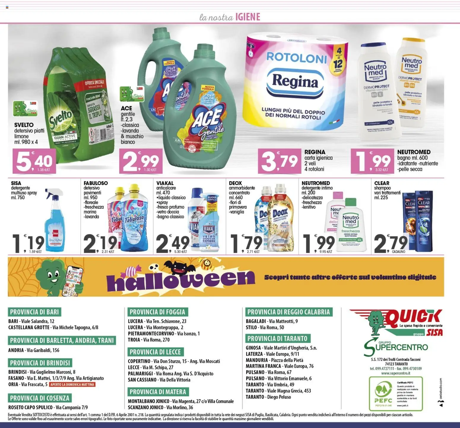 Volantino SISA del 24.10.2025 | Pagina: 8 | Prodotti: Detergente intimo, Detergente, Lavanda, Profumo