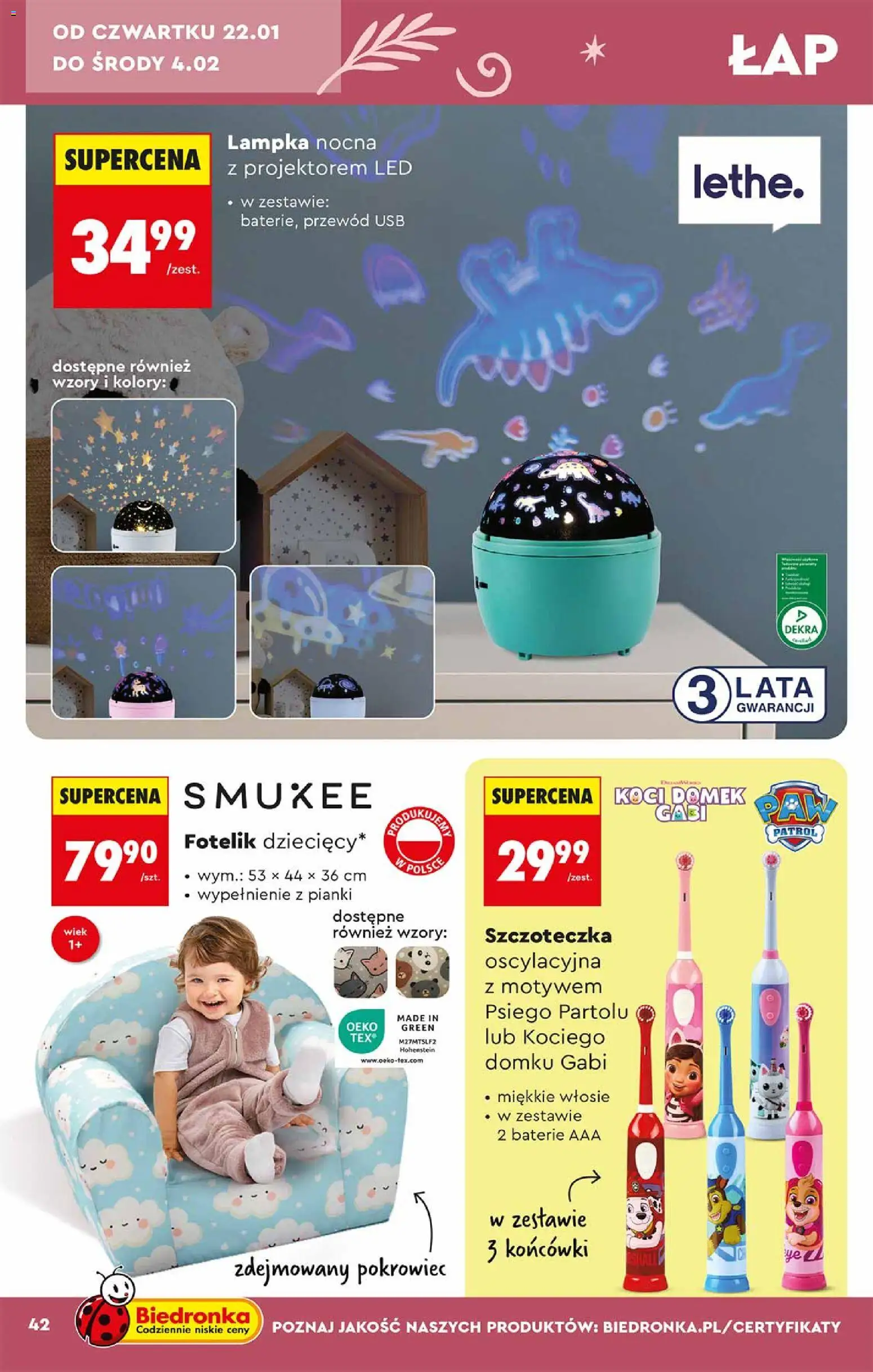 Biedronka gazetka - Hity i inspiracje od 17.01.2026 | Strona: 42 | Produkty: USB, Baterie, Pianki