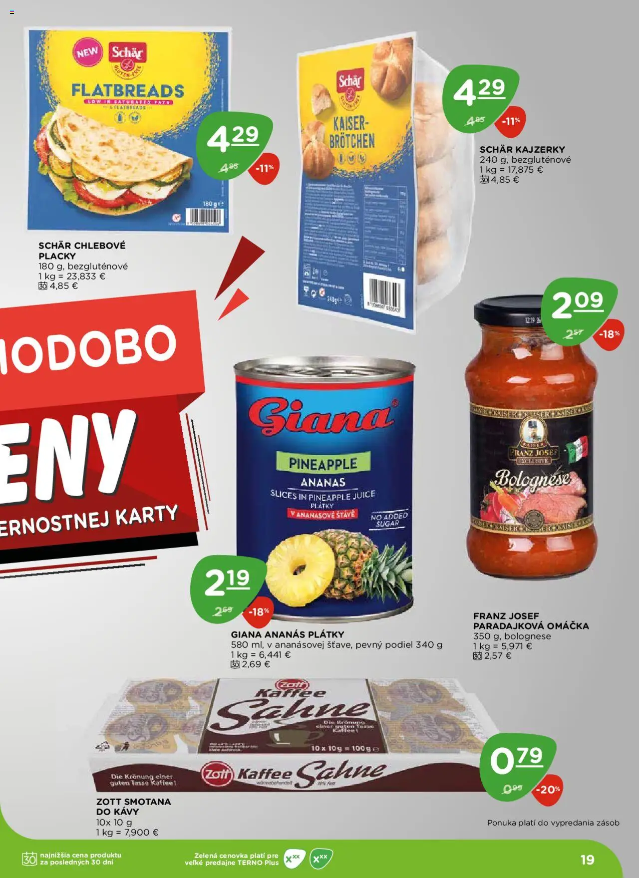 Terno leták │ platný od 24.07.2025 | Strana: 19 | Produkty: Smotana, Ananás, Omáčka
