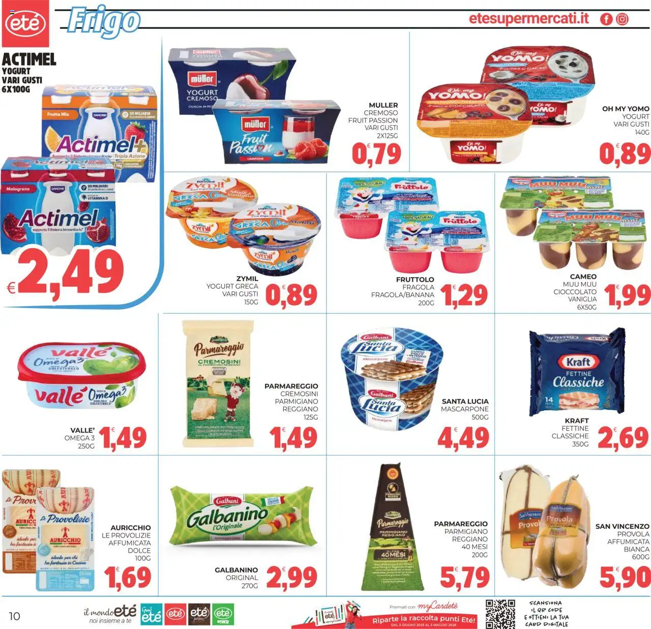 Volantino Eté del 21.10.2025 | Pagina: 10 | Prodotti: Yogurt, Tè, Frutta, Parmigiano reggiano