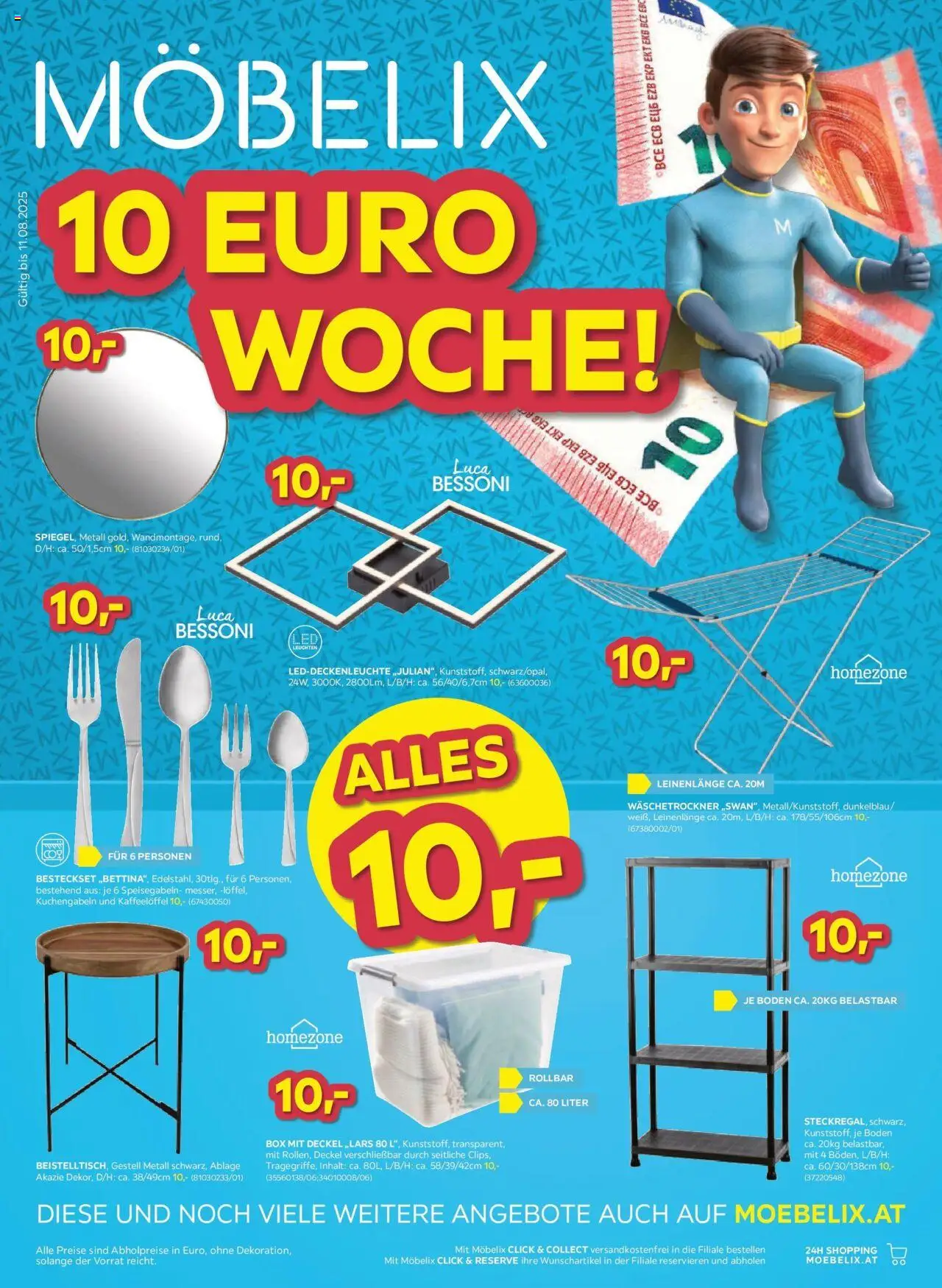 Möbelix  10 Euro Woche gültig ab 05.08.2025 | Seite: 1 | Produkte: Box