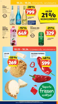 VILÁGOS SÖR, 5,0% alkoholtartalom 0,5 l/doboz - amely érvényes a következő dátumtól: 24.10.2025 | Oldal: 29