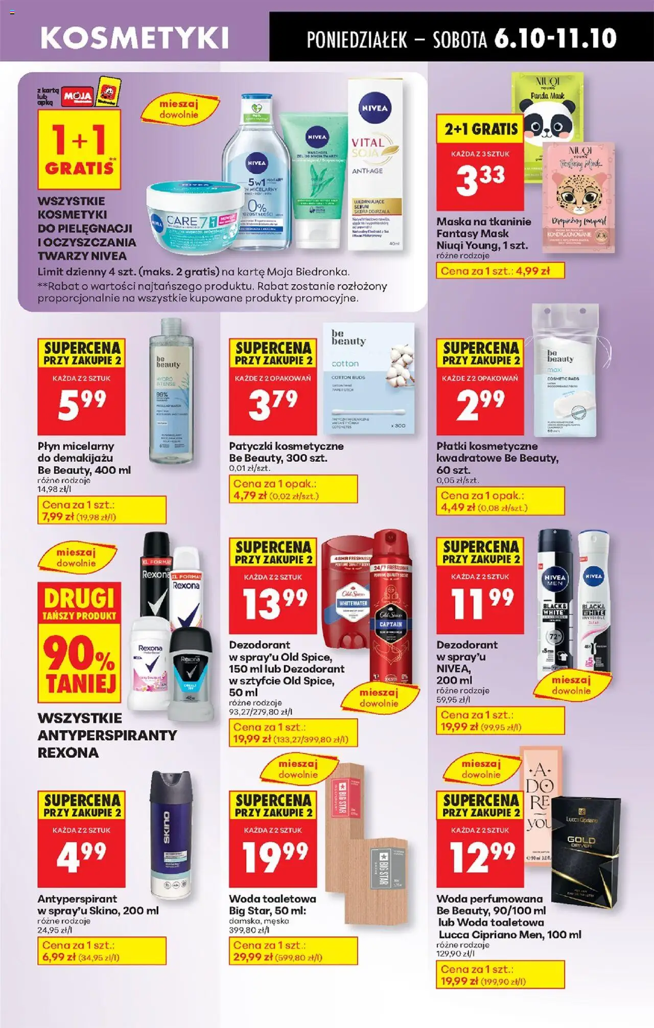 Biedronka gazetka od 06.10.2025 | Strona: 69 | Produkty: Be beauty, Płatki, Soja, Old spice