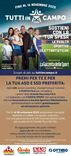 Anteprima del volantino DOK Tutti in campo catalogo valido a partire dal 15.09.2025