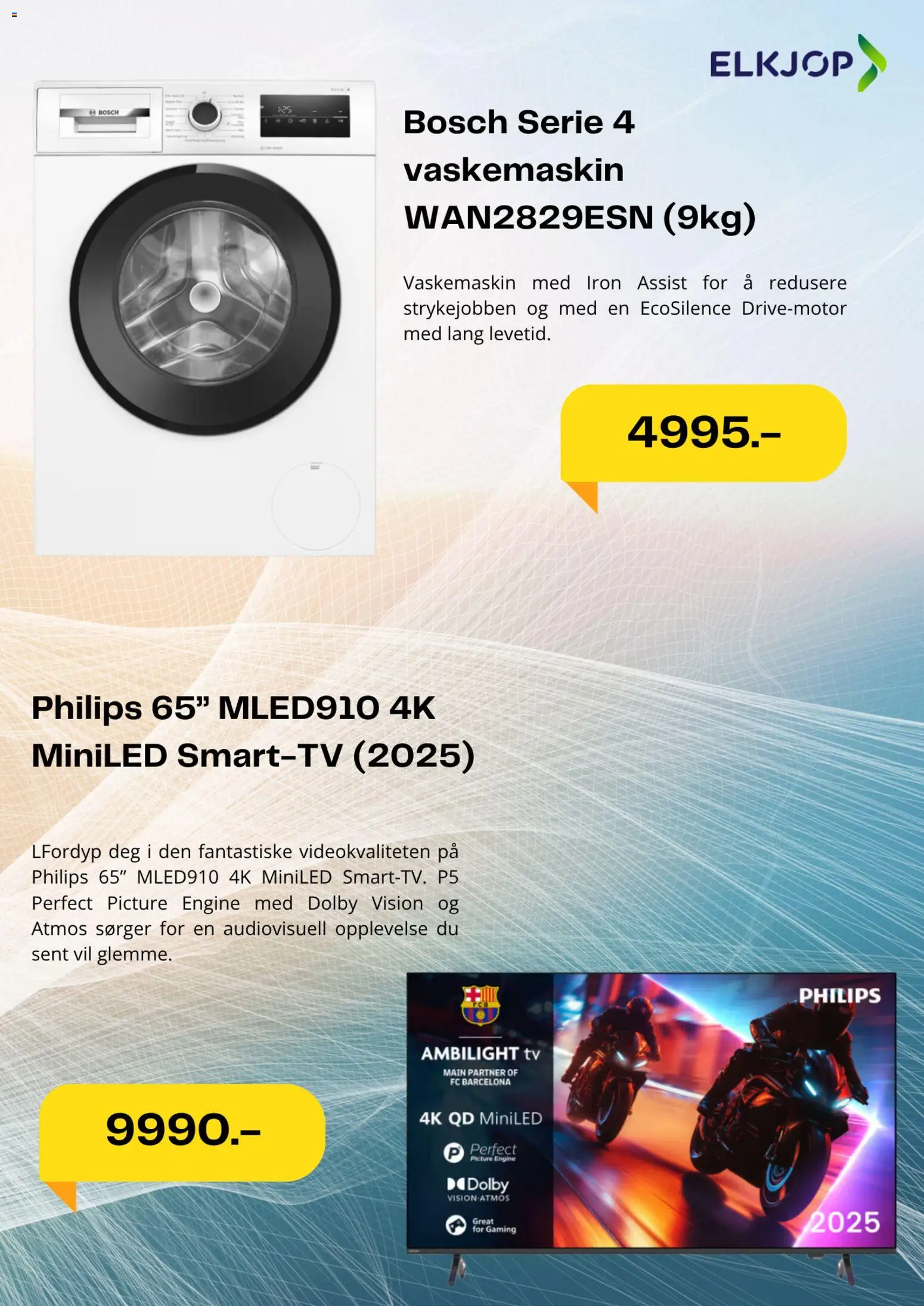 {H1} | Side: 2 | Produkter: Tv, Vaskemaskin