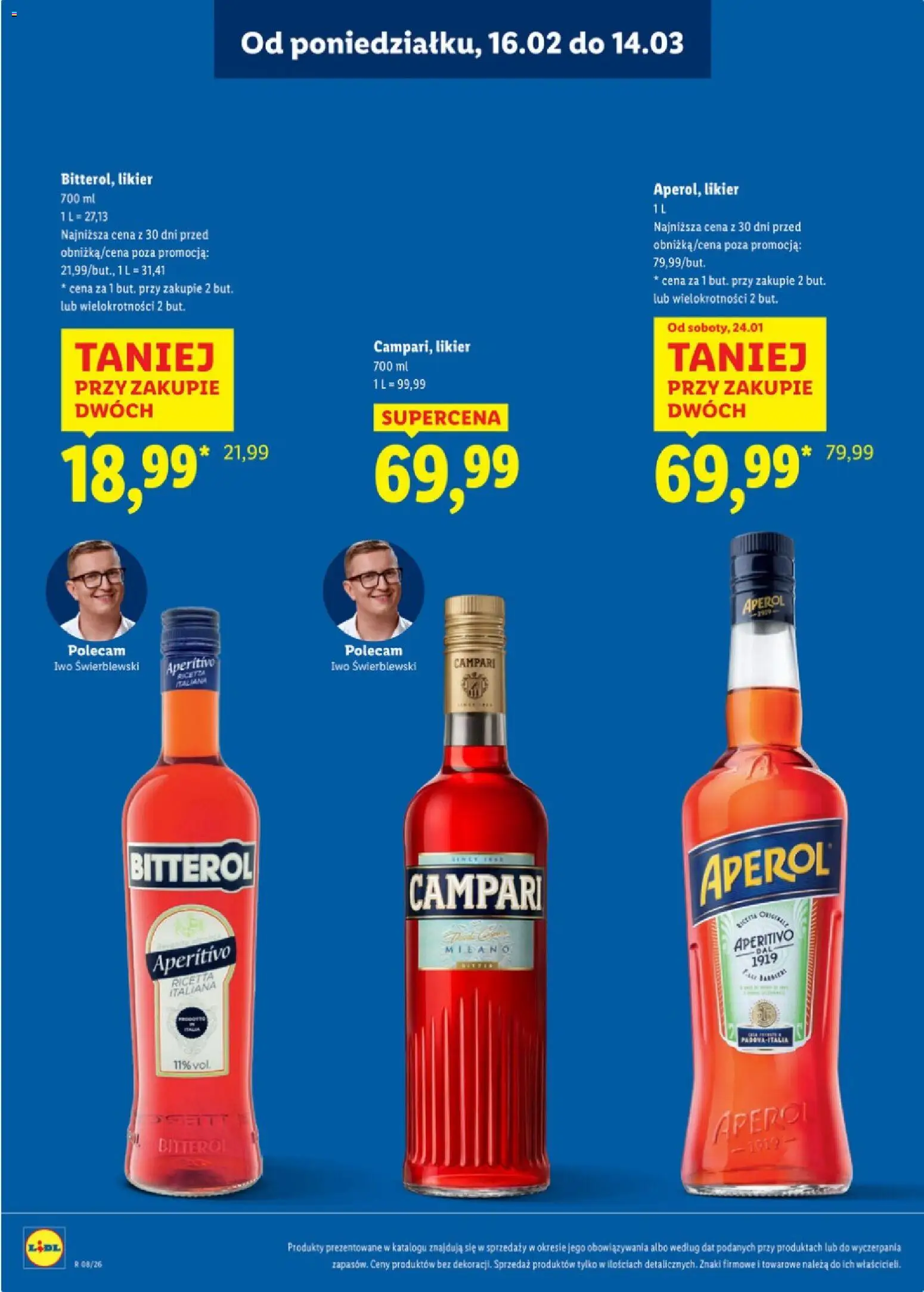 Lidl Polsko katalog - Alkoholi mocnych od 16.02.2026 | Strana: 16 | Produkty: Campari, Bitterol, Aperitivo, Aperol