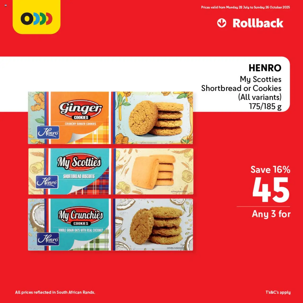 Makro Price Rollback Breakfast  │ valid from 28.07.2025 | Page: 3 | Products: Oats, Biscuits, Cookies