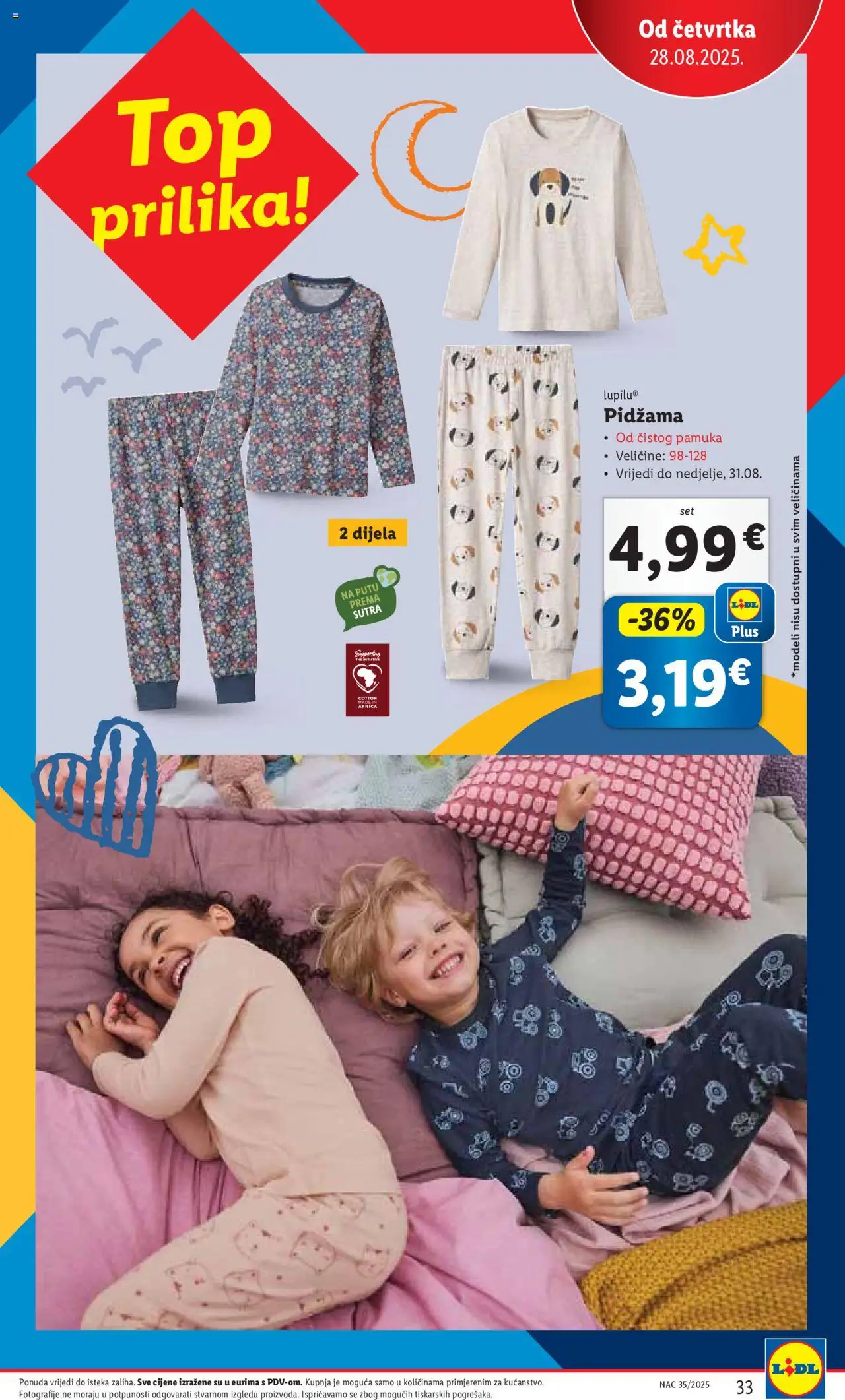 Lidl katalog | vrijedi od 25.08.2025 | Stranica: 33 | Proizvodi: Pidžama