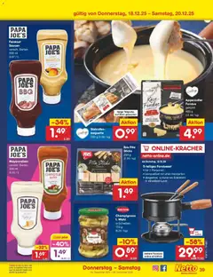 Netto Marken-Discount prospekt Thiendorf	 ab 15.12.2025 gültig | Seite: 47 | Produkte: Baguette, Champignons, Mango, Fondue