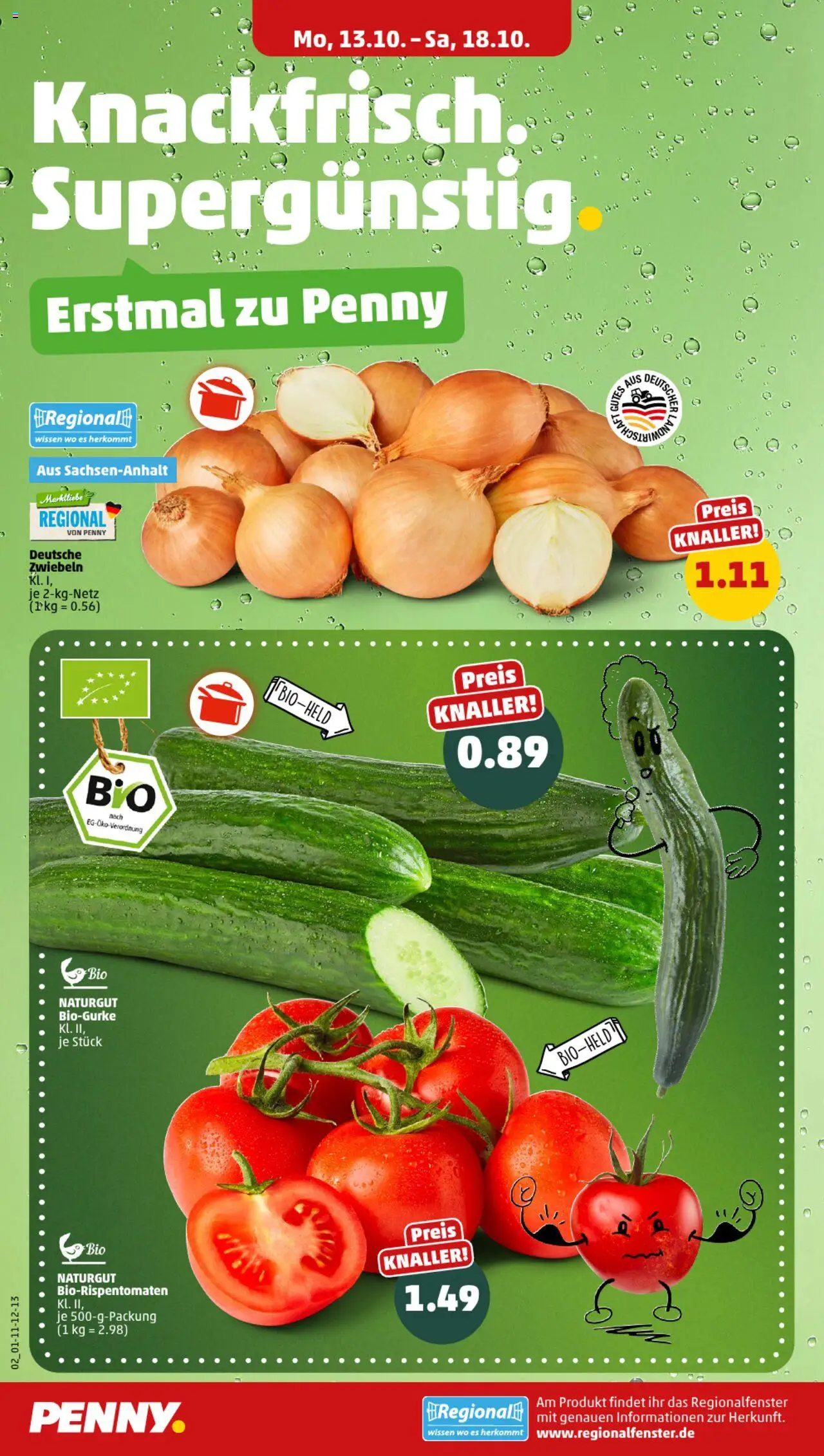 Penny Prospekt 	 – gültig ab 13.10.2025 | Seite: 6 | Produkte: Zwiebeln