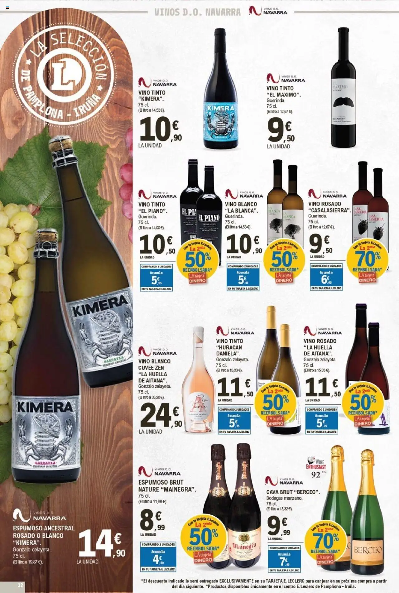 E.Leclerc folleto │ válido desde el 01.10.2025 | Página: 32 | Productos: Vino rosado, Vino