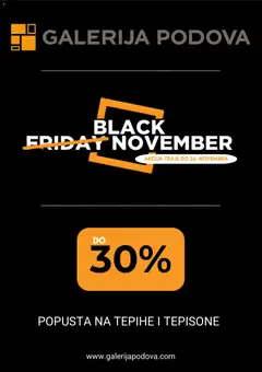 Galerija Podova Black Friday  - pregled Galerija Podova kataloga - važi od 18.11.2025