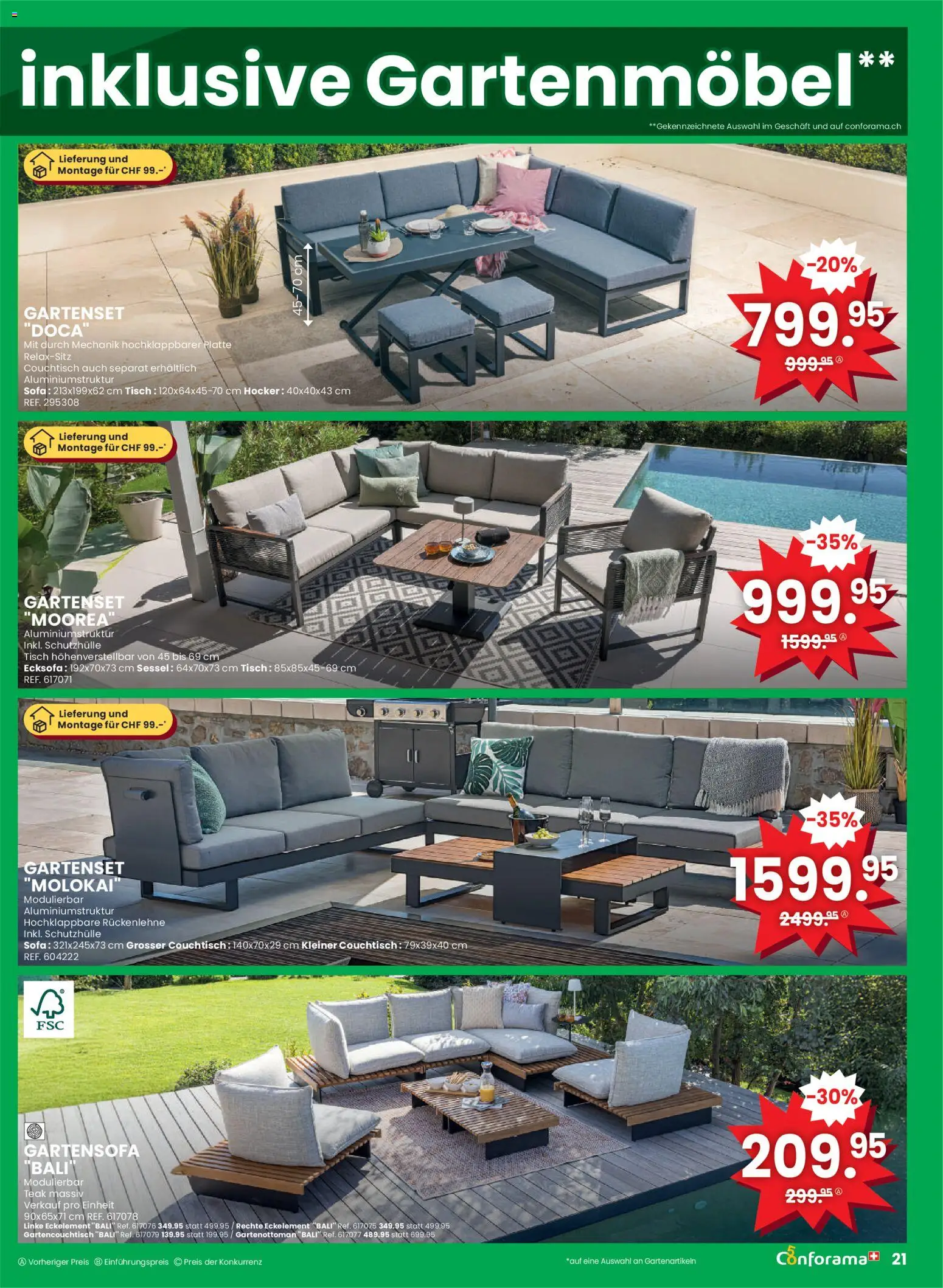 Conforama aktionen Primavera – gültig ab 01.04.2026 | Seite: 21 | Produkte: Tisch, Hocker, Sofa, Sessel