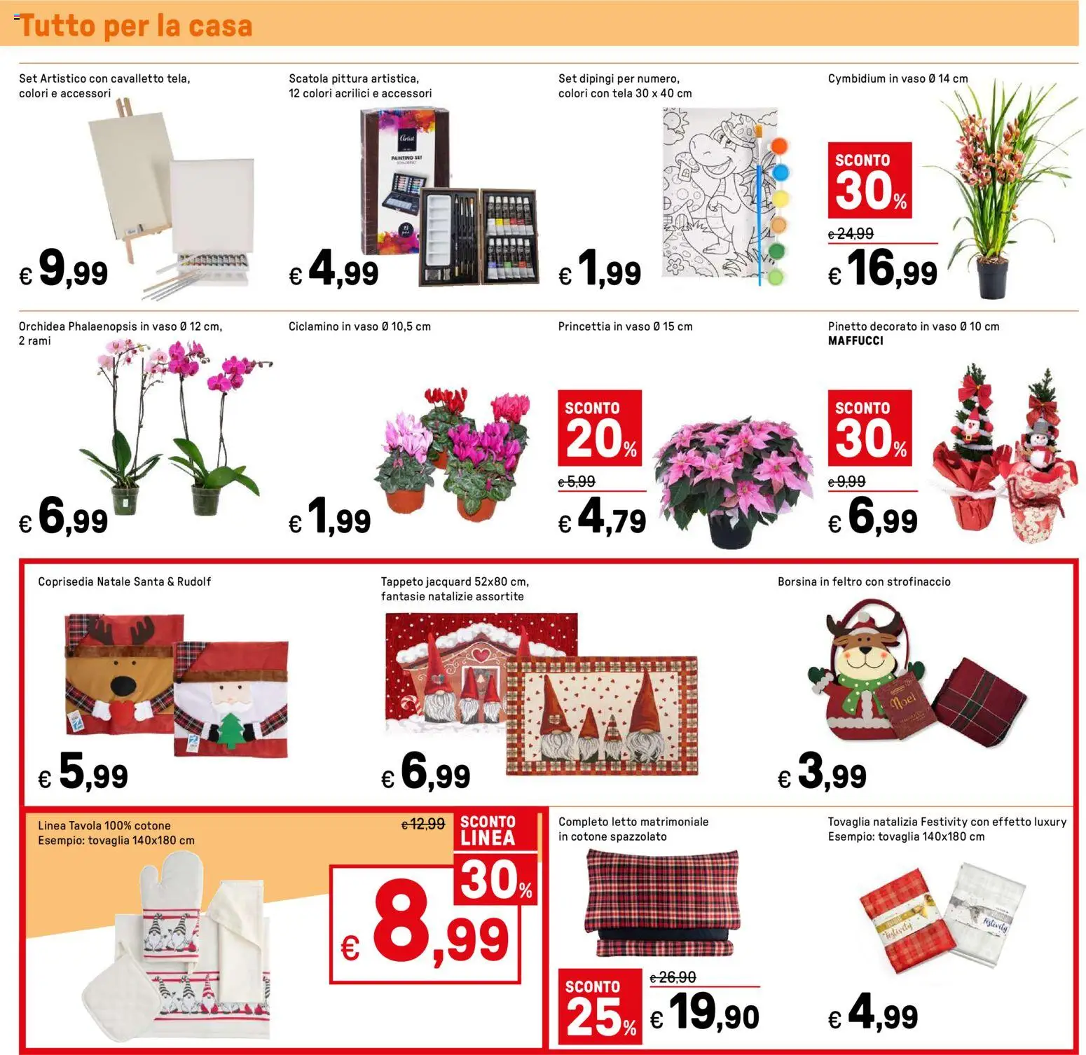 Volantino Iper del 14.11.2025 | Pagina: 41 | Prodotti: Orchidea, Tovaglia, Coprisedia, Tappeto