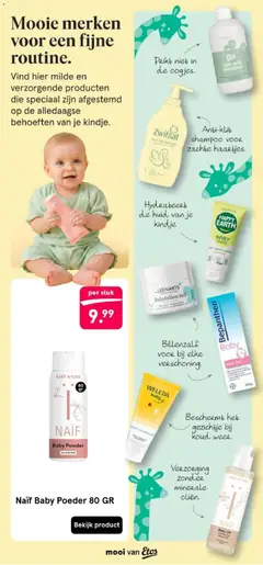 Naïf Baby Poeder 80 GR, Naïf Baby Powder 0% perfume - Voorbeeld van een folder van Etos, geldig van 23.03.2026 | Pagina: 4 | Producten: Poeder, Shampoo, Zalf