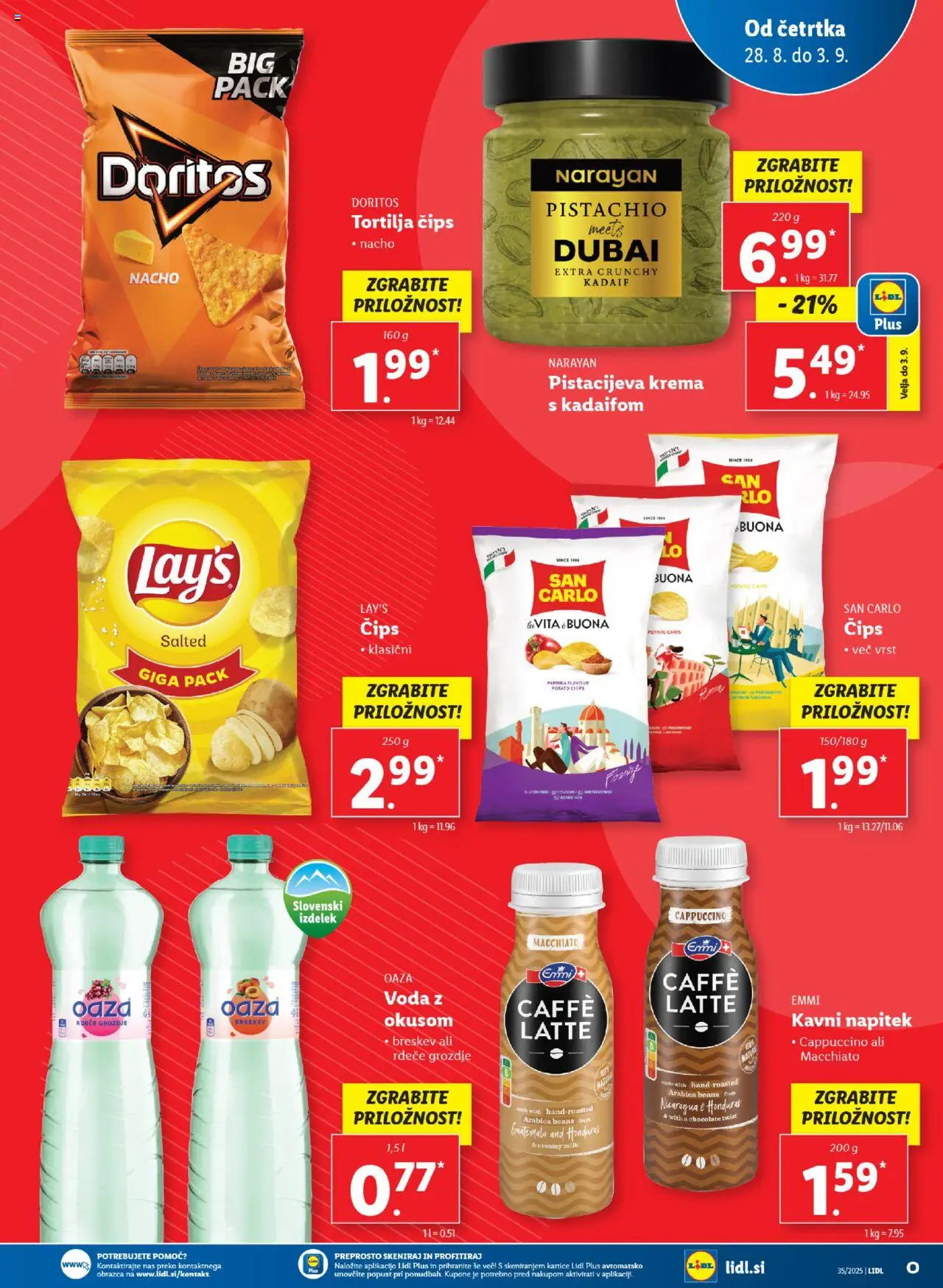 Lidl katalog │ velja od 28.08.2025 | Stran: 11 | Izdelki: Krema, Cips, Voda, Breskev
