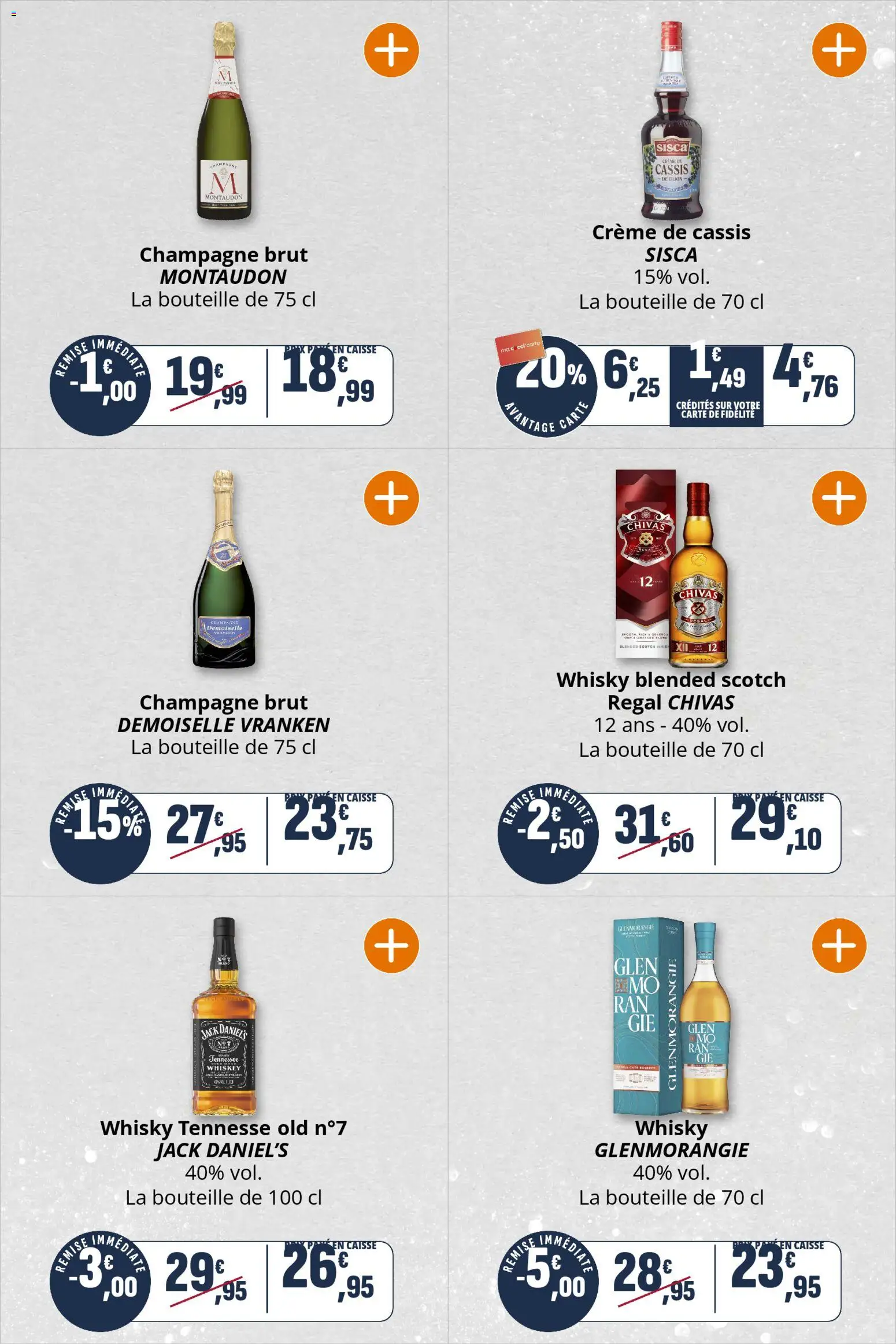 {H1} | Page: 14 | Produits: Whisky, Champagne brut, Champagne, Crème