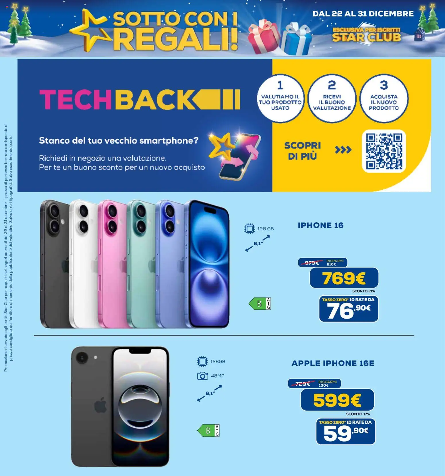 Volantino Euronics del 22.12.2025 | Pagina: 2 | Prodotti: Iphone, Tè, Smartphone