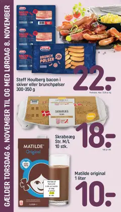 Steff Houlberg bacon i skiver eller brunchpølser, 300-350 g gyldig fra 02.11.2025 | Side: 26
