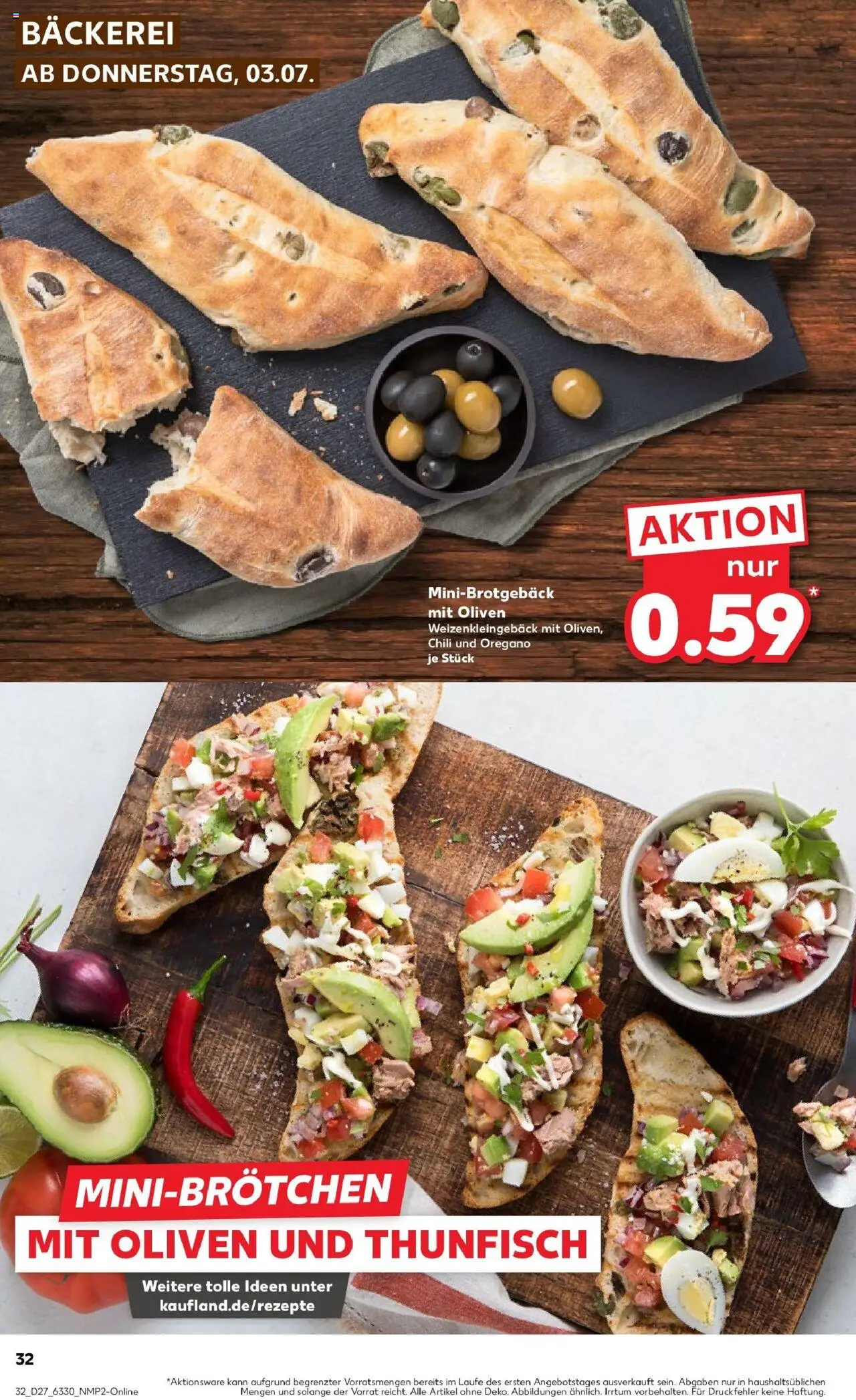Kaufland prospekt Gütersloh	 - gültig ab dem 03.07.2025 | Seite: 32 | Produkte: Bäckerei, Thunfisch, Chili