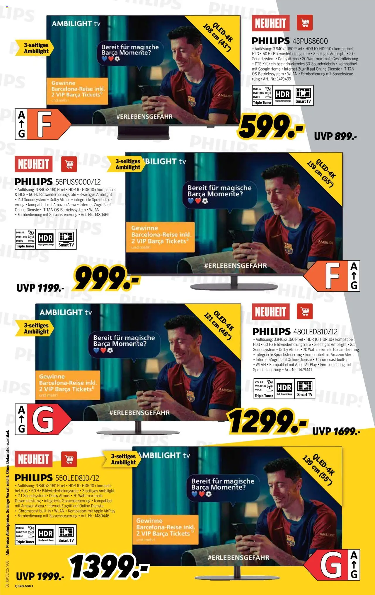 Medimax Prospekt 	 - gültig ab dem 09.08.2025 | Seite: 8 | Produkte: Philips, Smart TV, Apple, Soundsystem