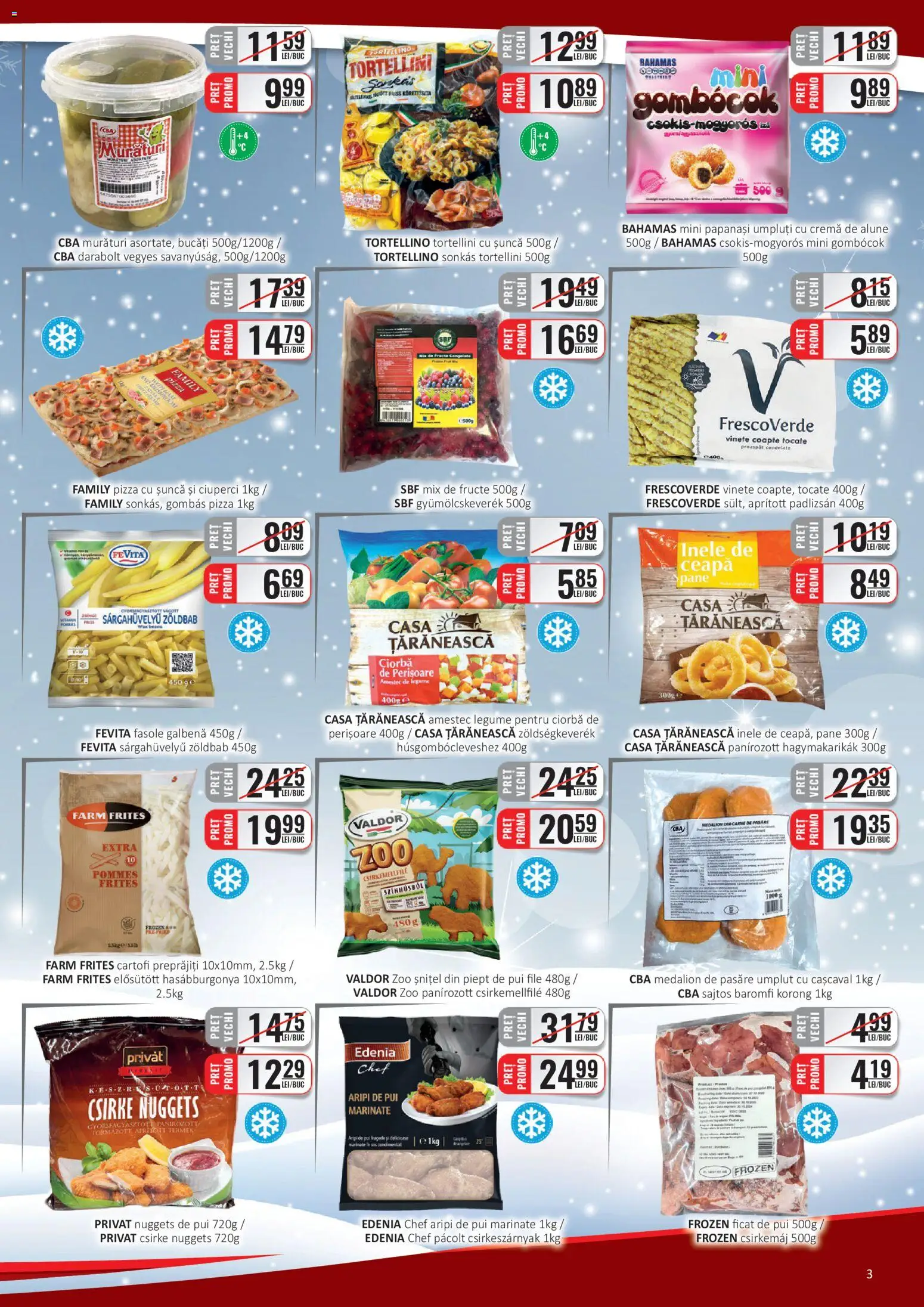 Noul catalog CBA – valabil de la 16.01.2026 | Pagină: 3 | Produse: Ciuperci, Cremă, Legume, Fructe