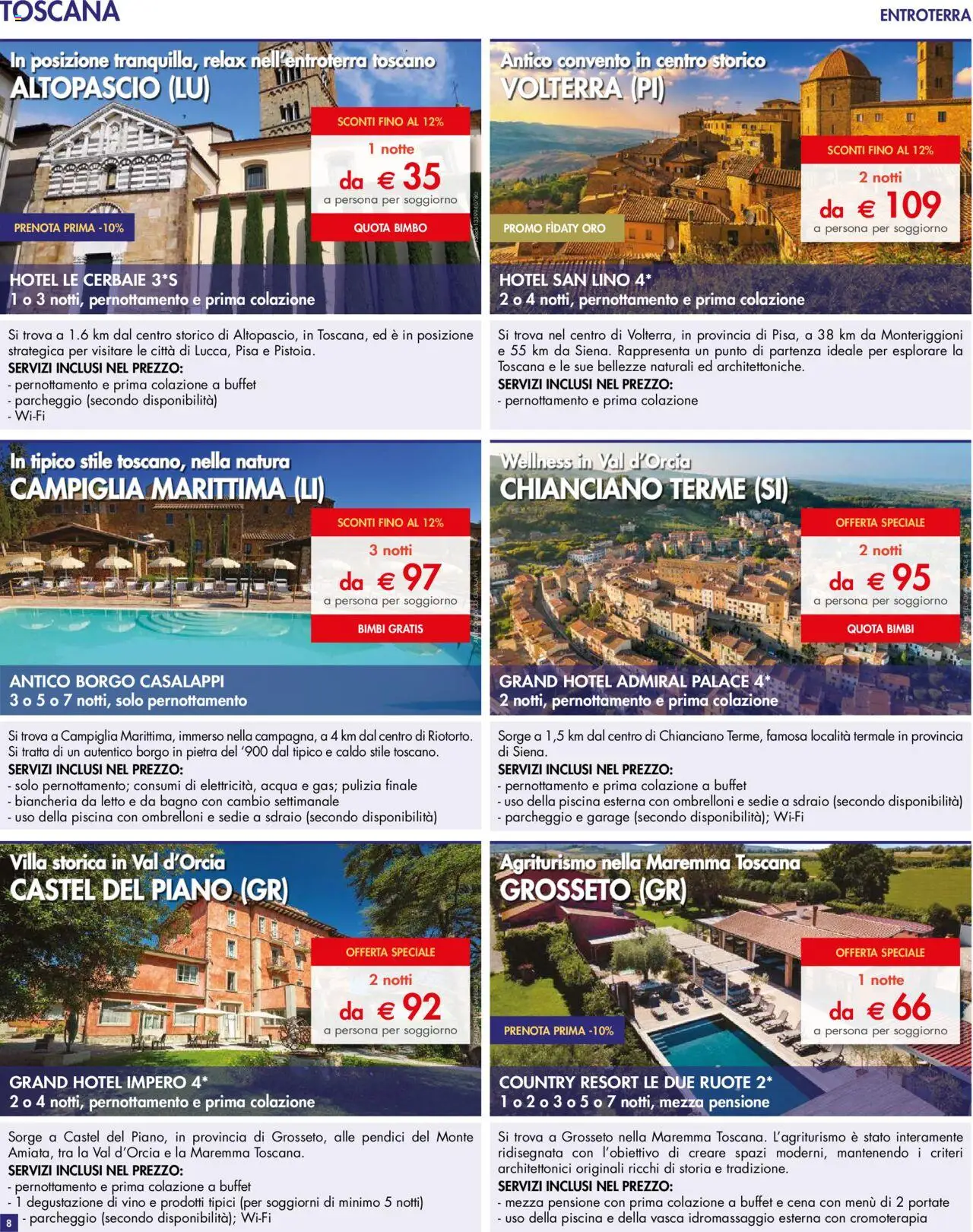 Volantino Esselunga S del 01.04.2025 | Pagina: 8 | Prodotti: Vino, Piscina, Letto, Biancheria da letto