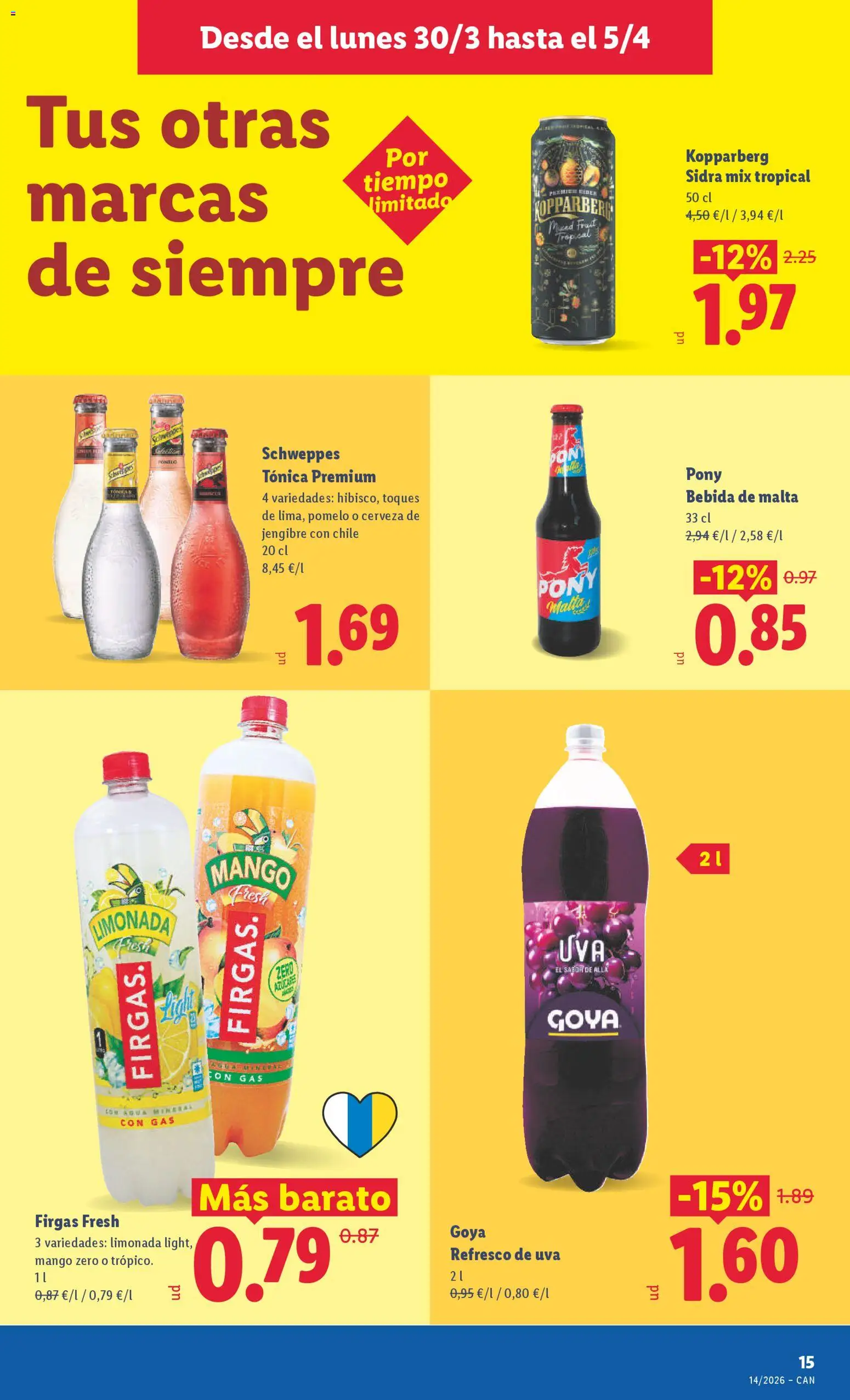 Lidl folleto │ válido desde el 30.03.2026 | Página: 25 | Productos: Cerveza, Limonada, Ρούτερ, Agua mineral