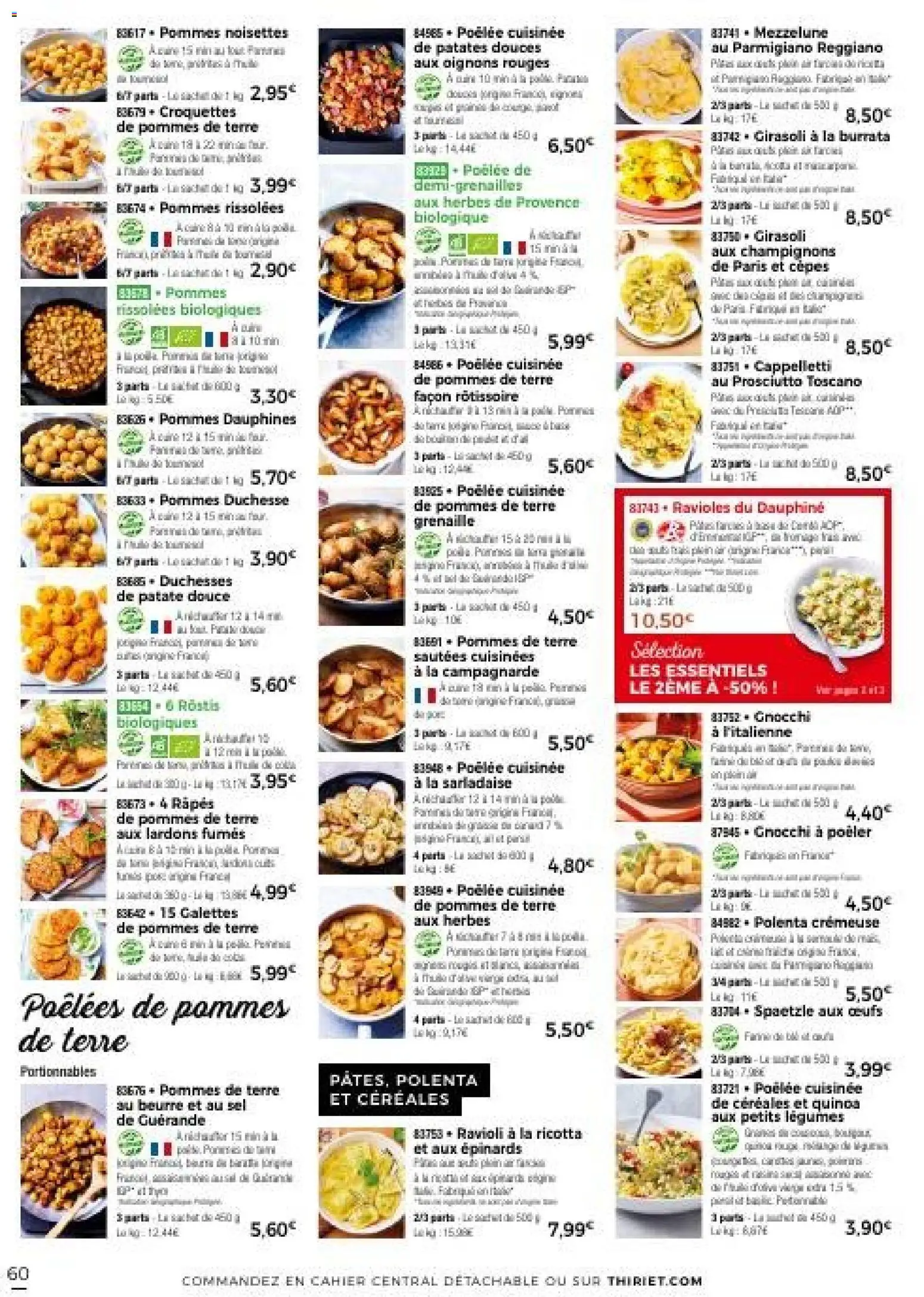 {H1} | Page: 60 | Produits: Noisettes, Sel, Beurre, Ricotta