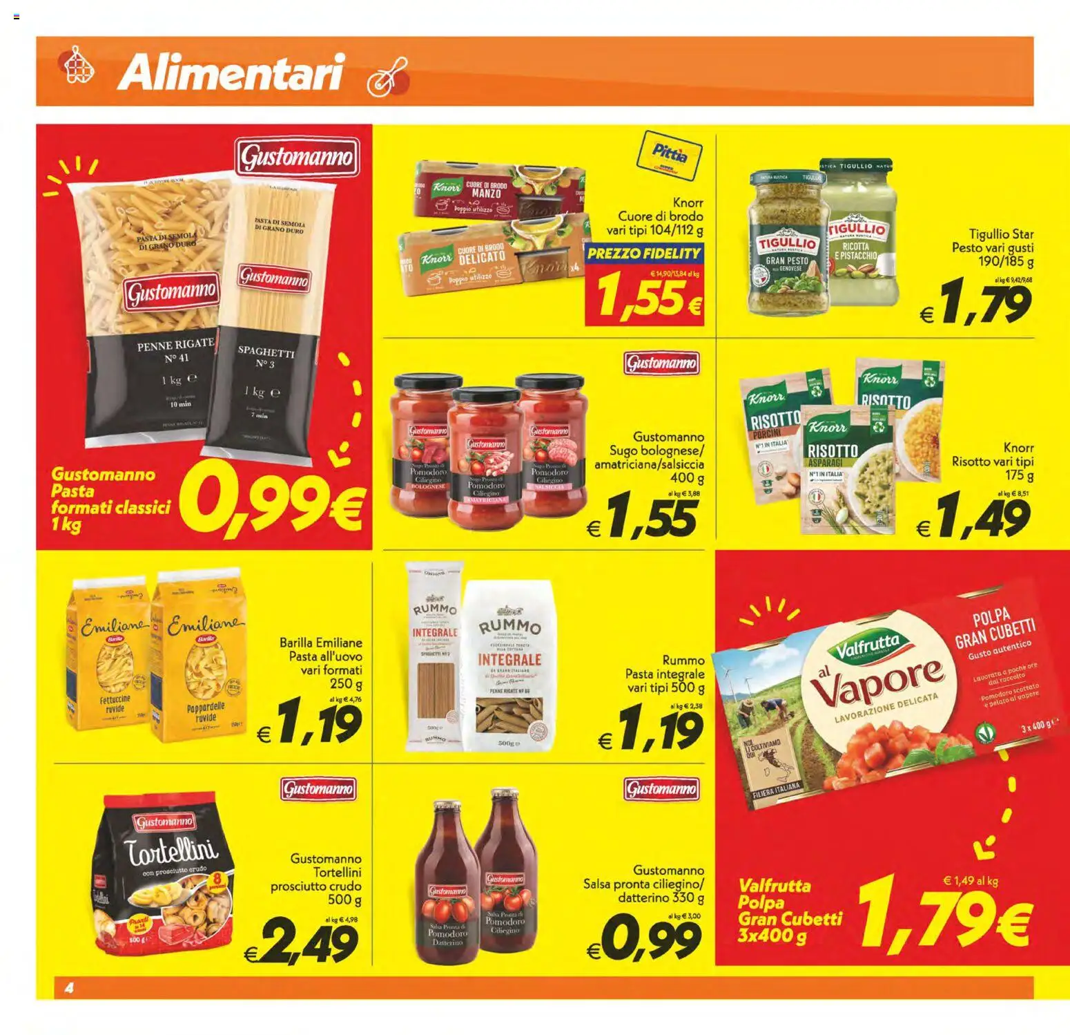 Volantino SuperConveniente del 23.01.2026 | Pagina: 4 | Prodotti: Pomodoro, Prosciutto, Pesto, Asparagi