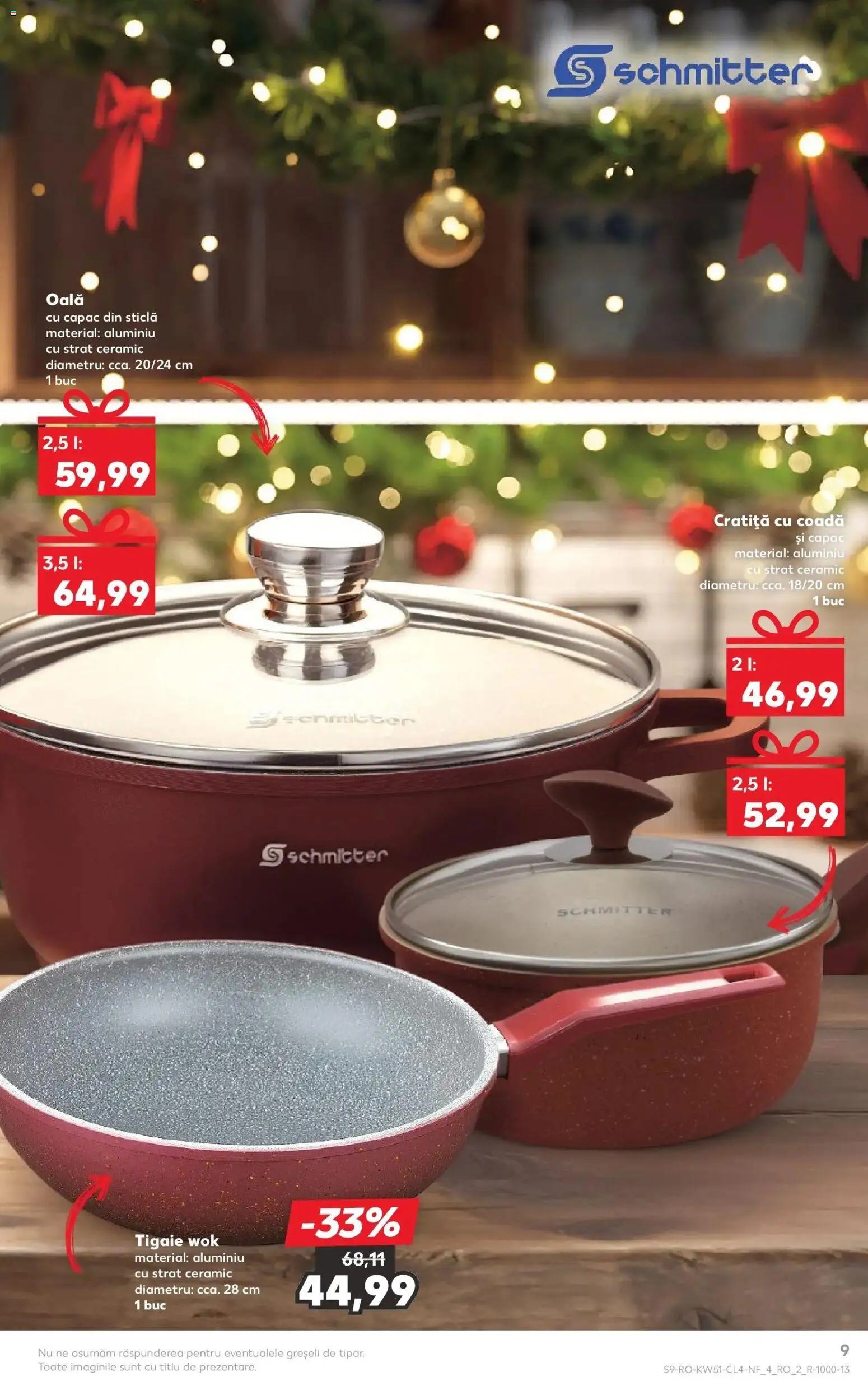 Noul catalog Kaufland – valabil de la 17.12.2025 | Pagină: 9 | Produse: Tigaie, Cratiță, Oală