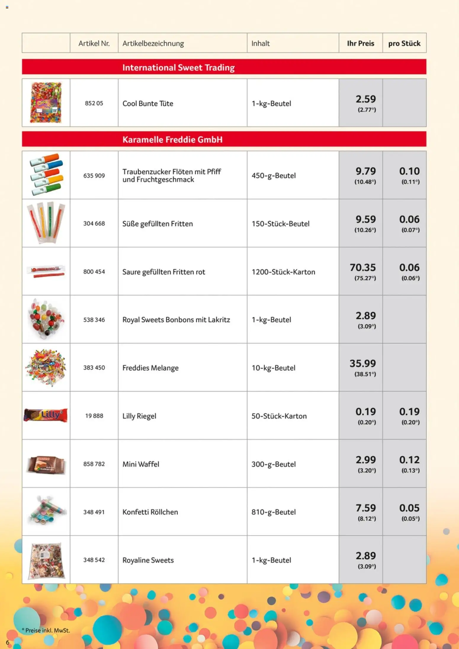Selgros Karnevalssortiment – gültig ab 01.11.2025 | Seite: 6