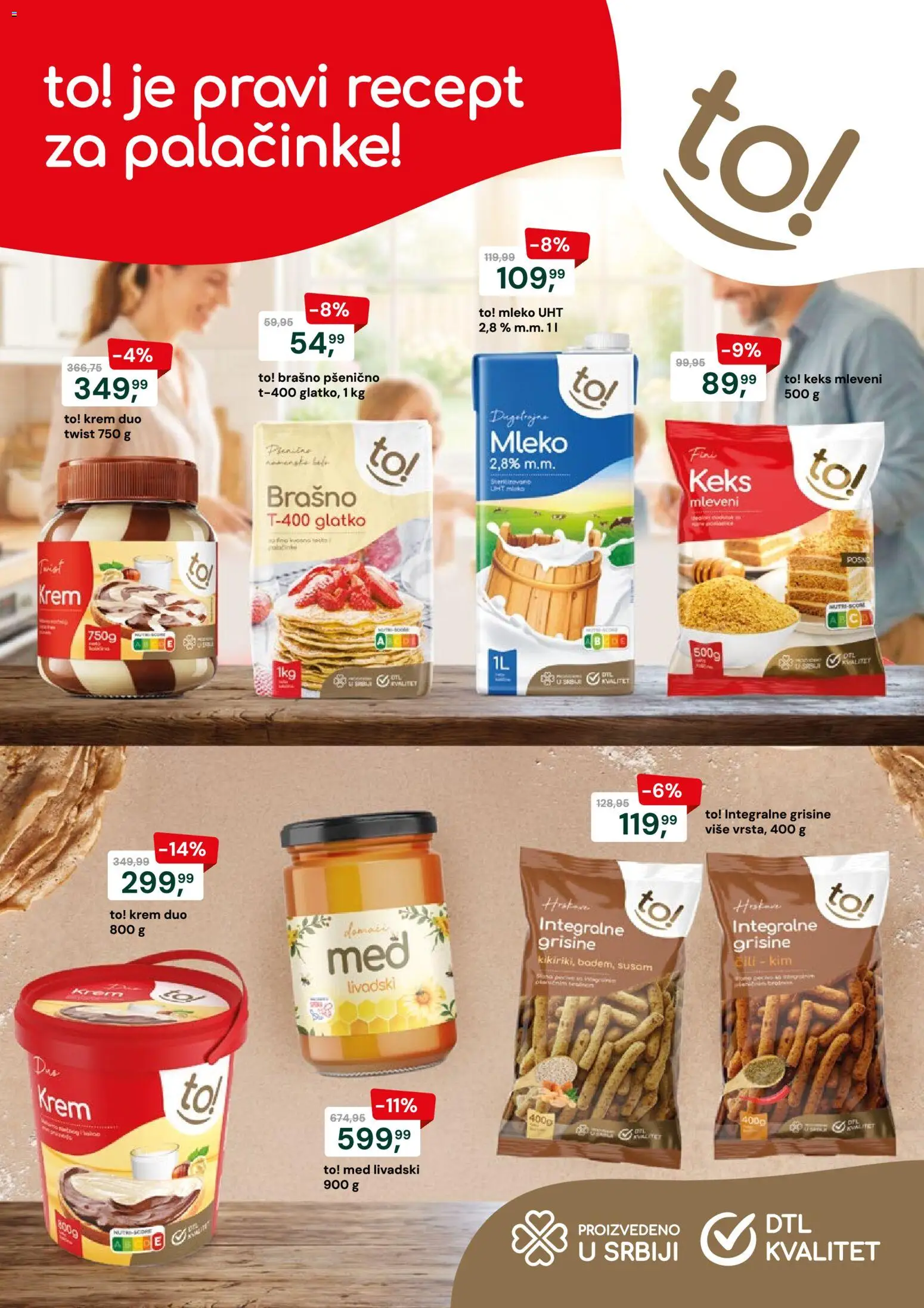 Podunavlje katalog - važi od 28.01.2026 | Strana: 2 | Proizvode: Keks, Brašno, Mleko, Med