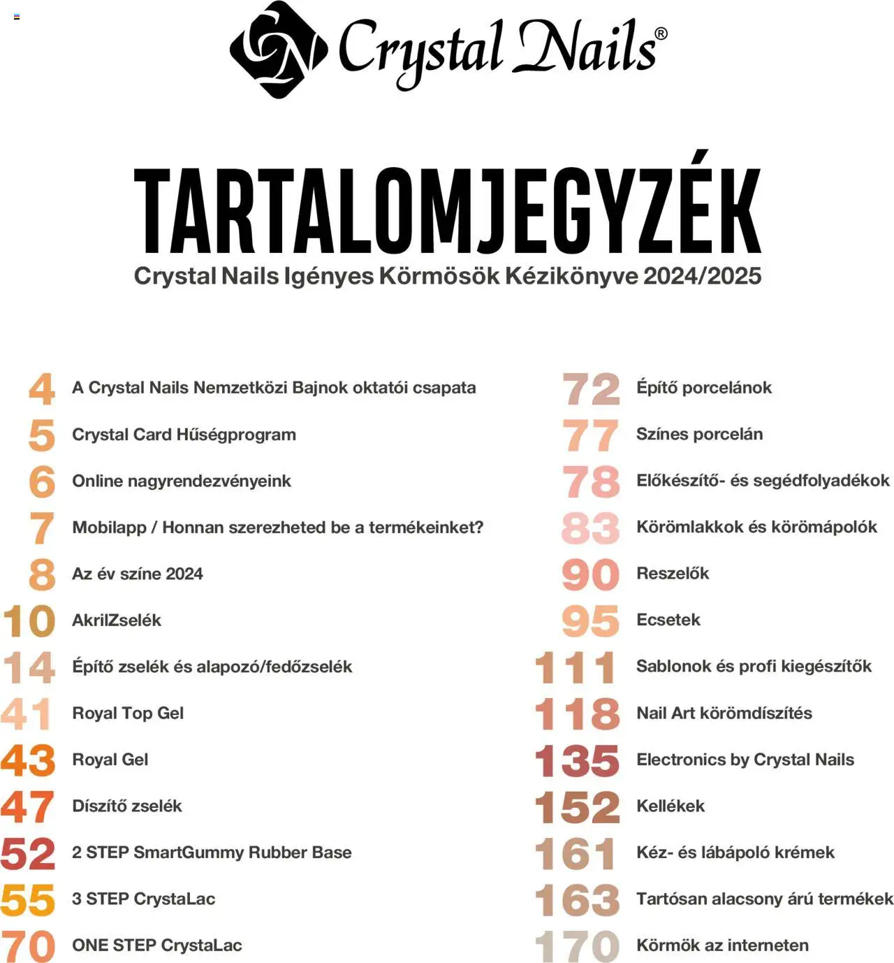 Crystal Nails akciós ujság - amely érvényes a következő dátumtól: 01.01.2024 | Oldal: 2