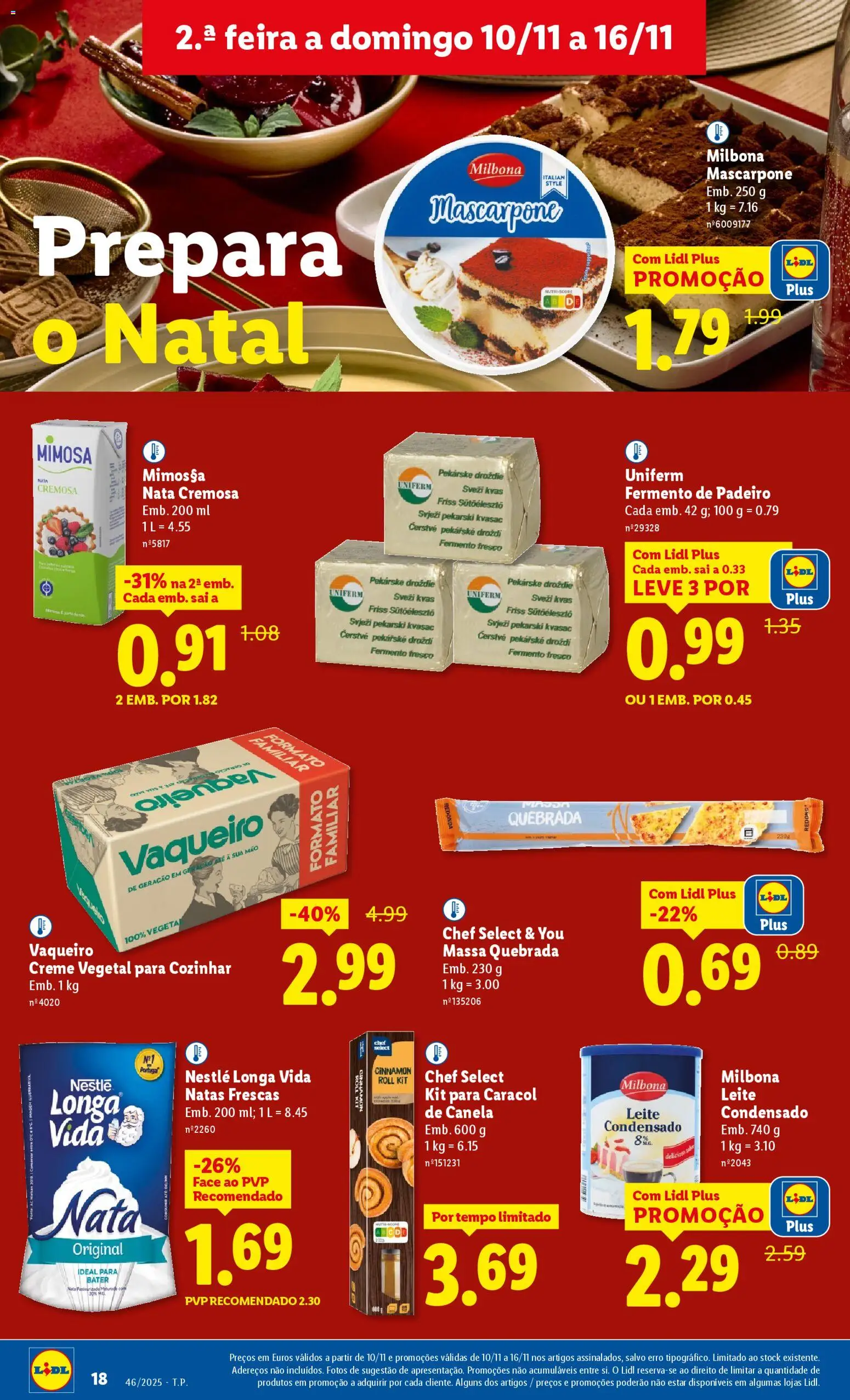 Lidl folheto │ válido de 10.11.2025 | Página: 18 | Produtos: Puff, Leite, Nestlé, Creme