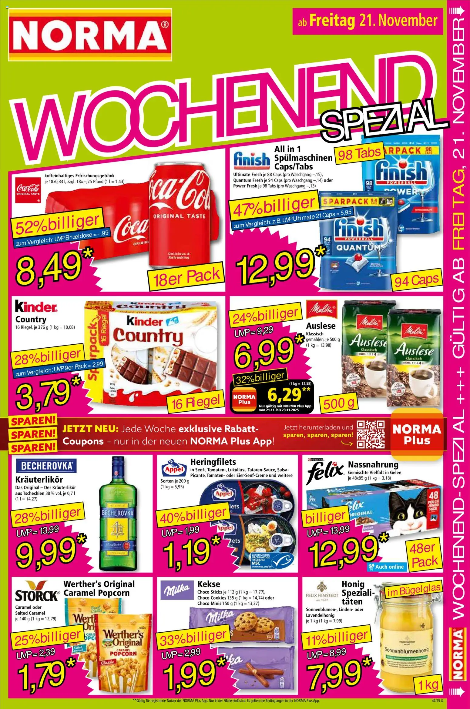 Norma - Black Friday – gültig ab 17.11.2025 | Seite: 17 | Produkte: Cola, Tomaten, Finish, Milka