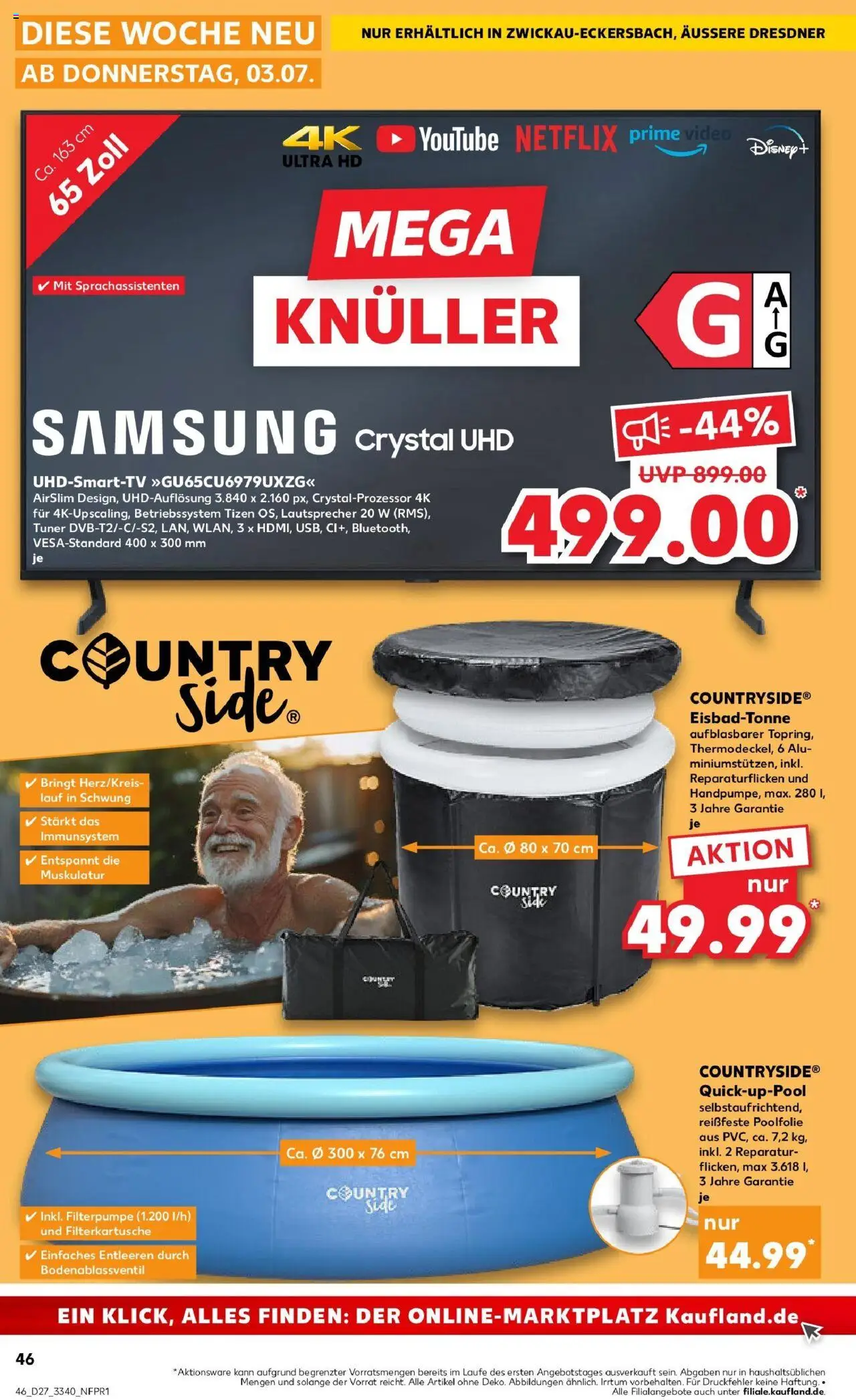 Kaufland prospekt Zwickau	 - gültig ab dem 06.07.2025 | Seite: 61 | Produkte: Lautsprecher, Samsung, Smart TV, TV