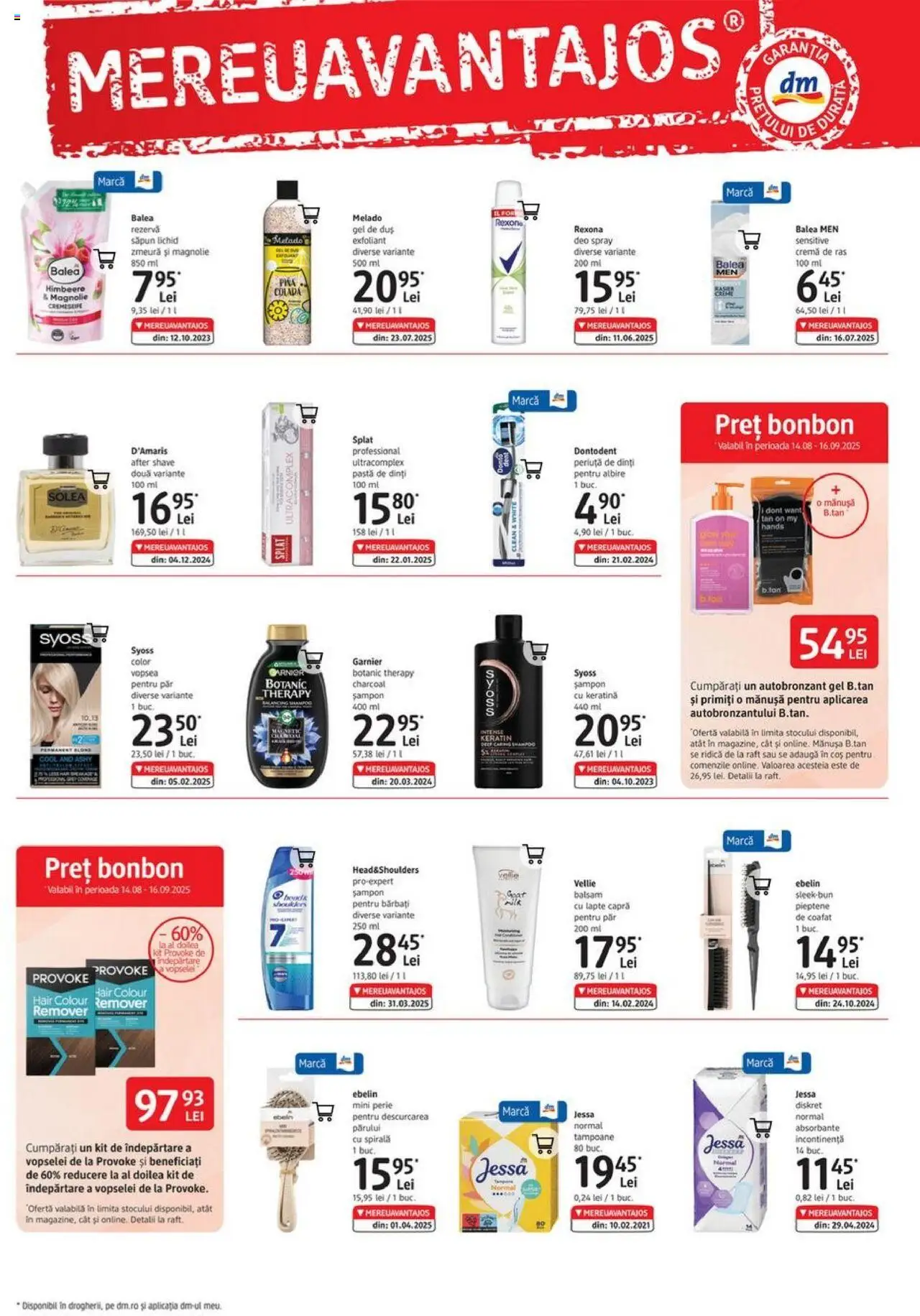 DM drogeriemarkt catalog - Express – valabil de la 14.08.2025 | Pagină: 2 | Produse: After shave, Pieptene, Pomelo, Săpun lichid